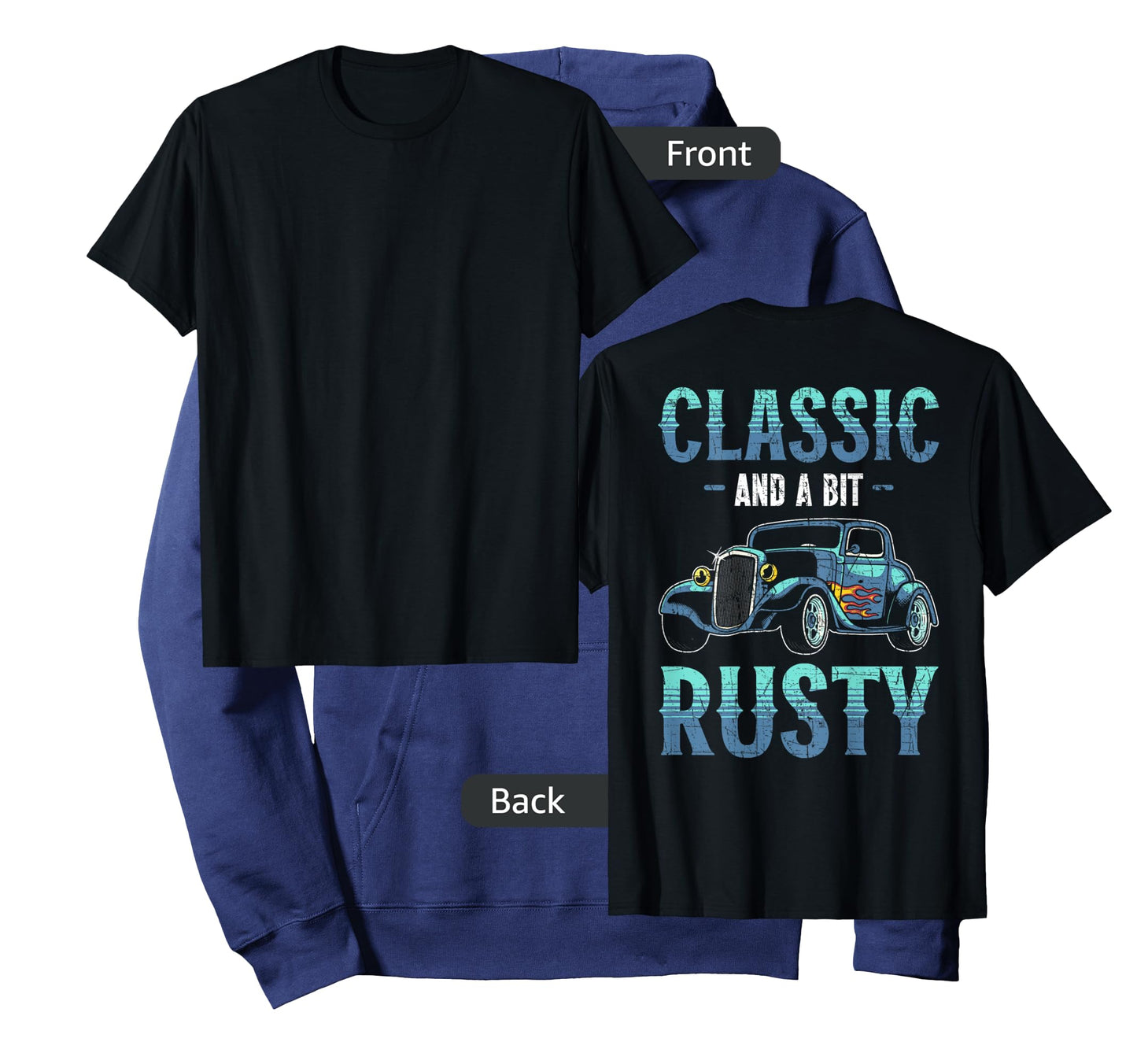 Backprint Restore Vintage Car Auto Detailing T-Shirt