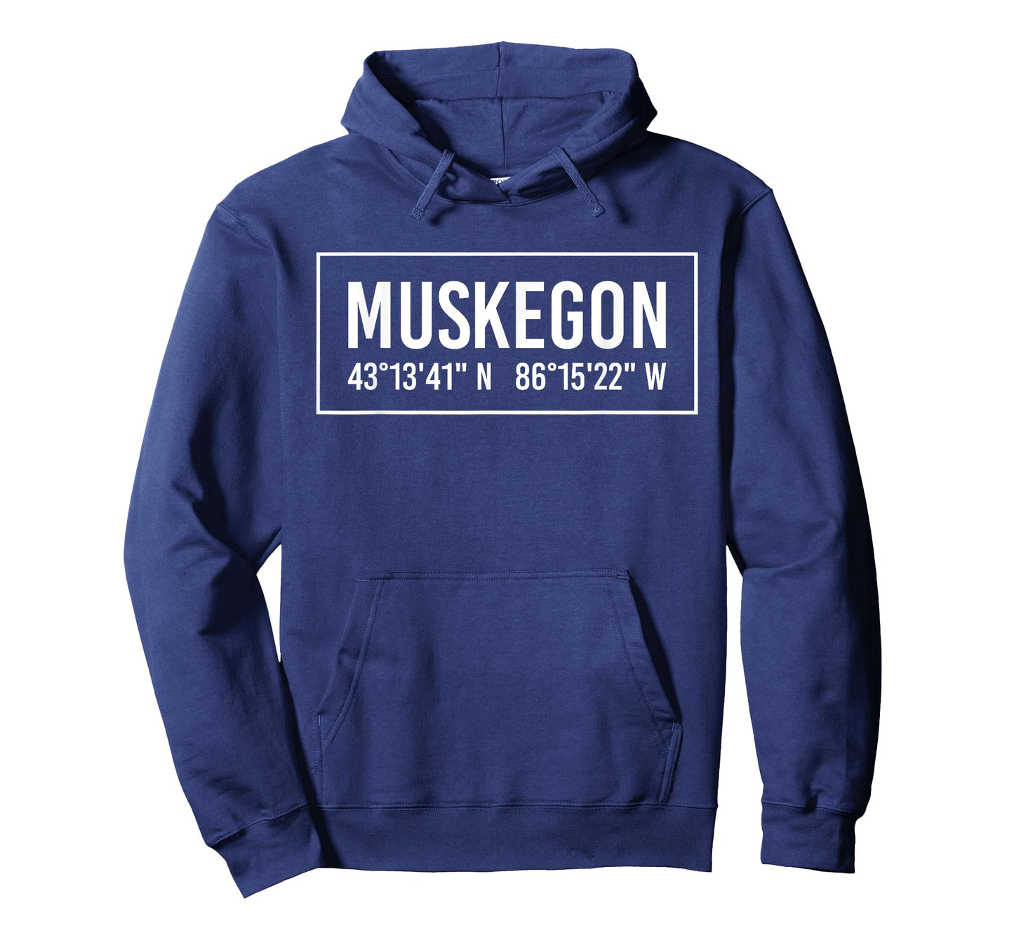 MUSKEGON MI MICHIGAN Funny City Coordinates Home Roots Gift T-Shirt