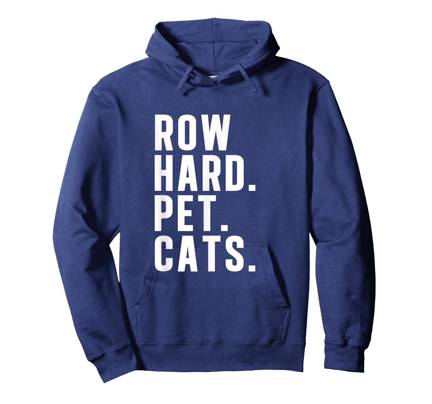 Rowing Machine Row Hard Pet Cats Funny Row Ergometer T-Shirt