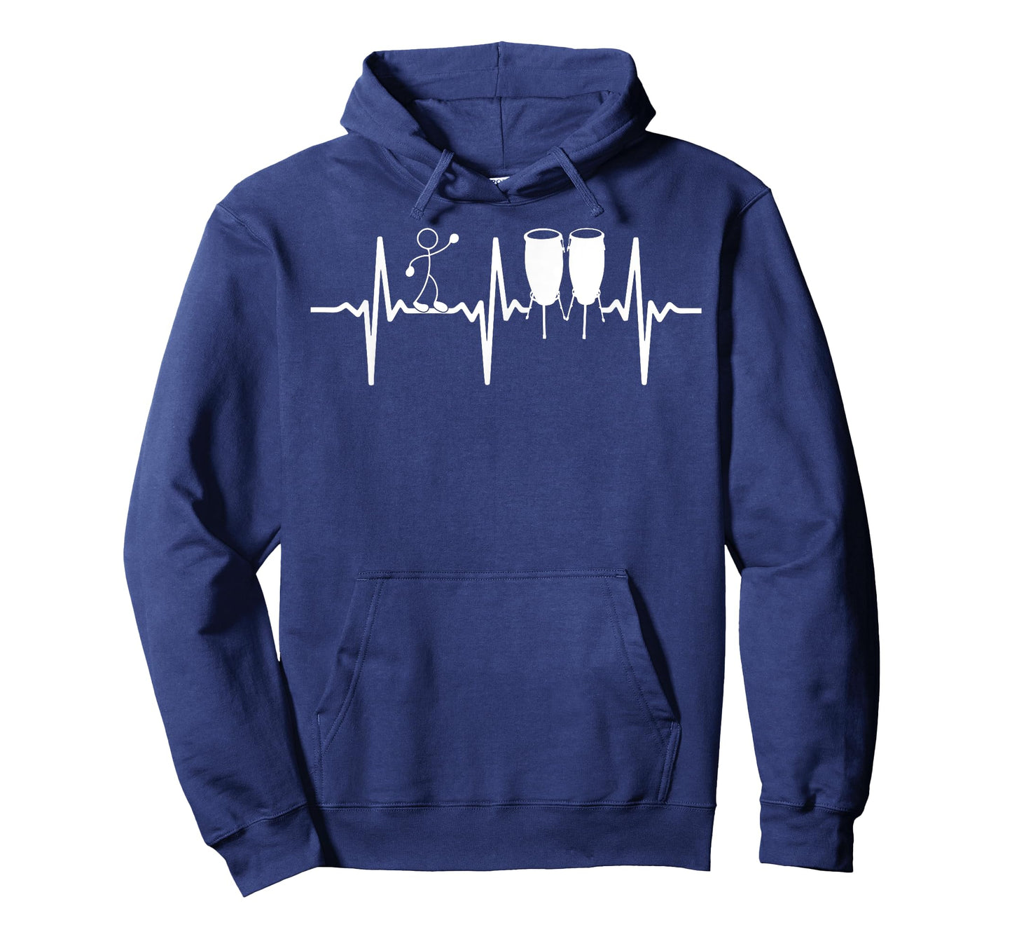 Conga Drums Conga Heartbeat Funny Stick Figure Conga Player T-Shirt