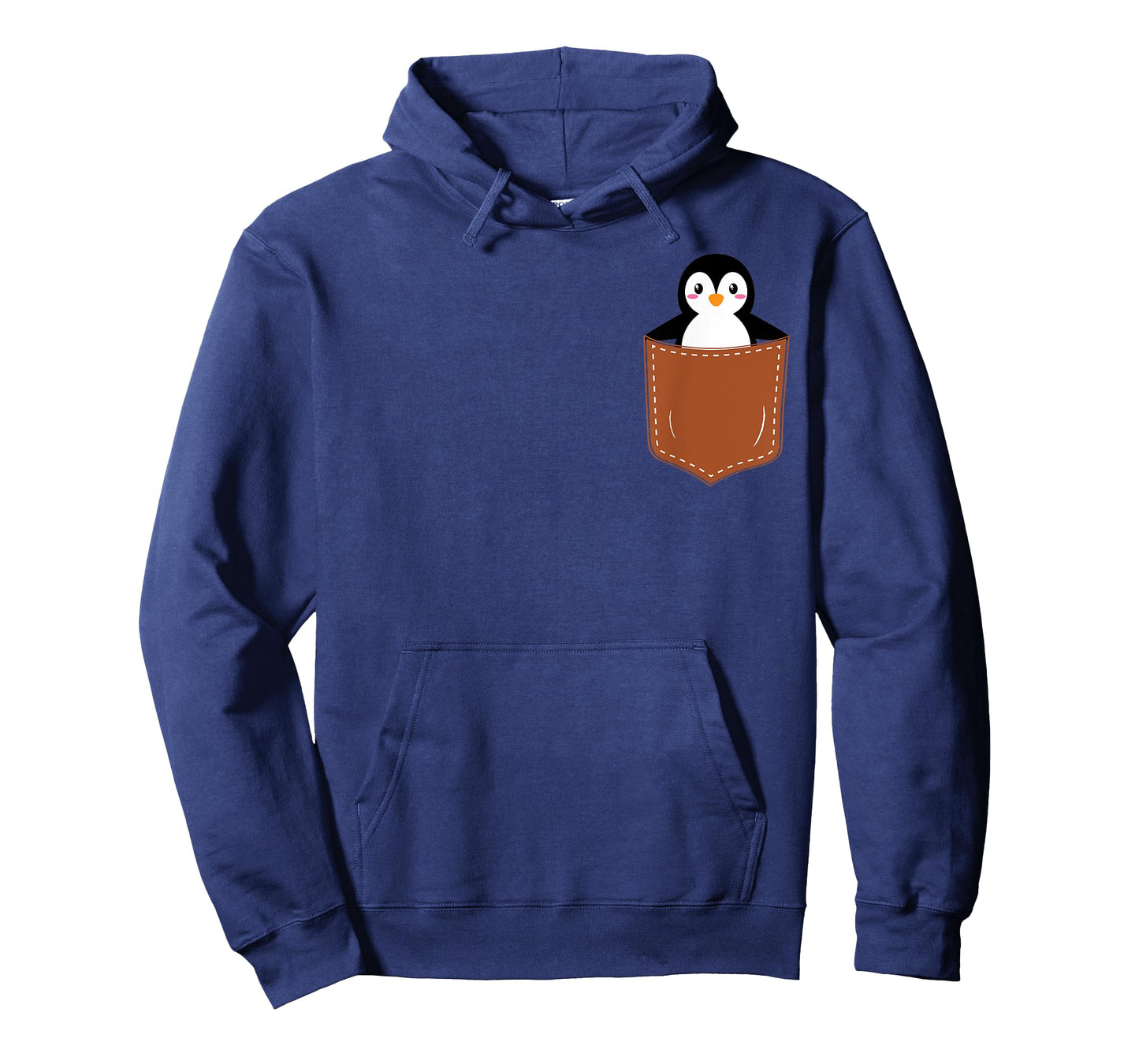 Cute Penguins Design Lovers, Funny Pingu Penguin In Pocket T-Shirt