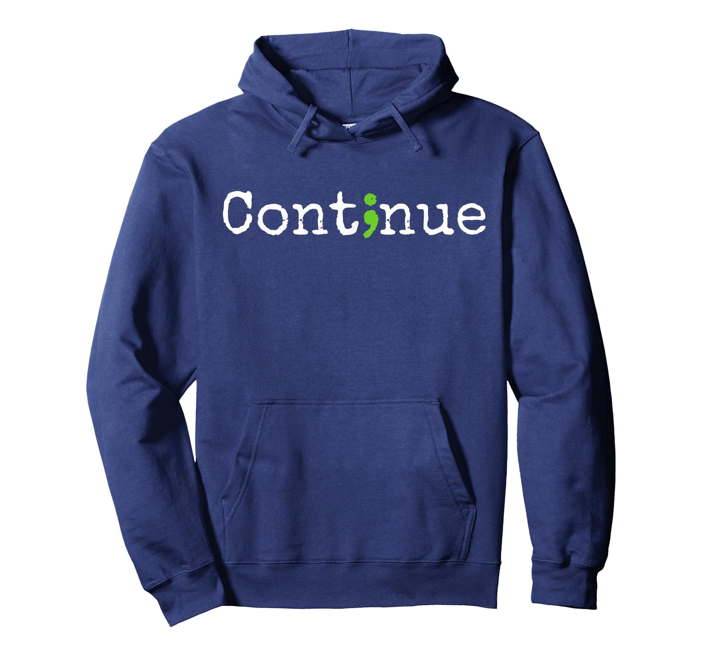 Continue Green Semicolon Mental Health Awareness Month T-Shirt