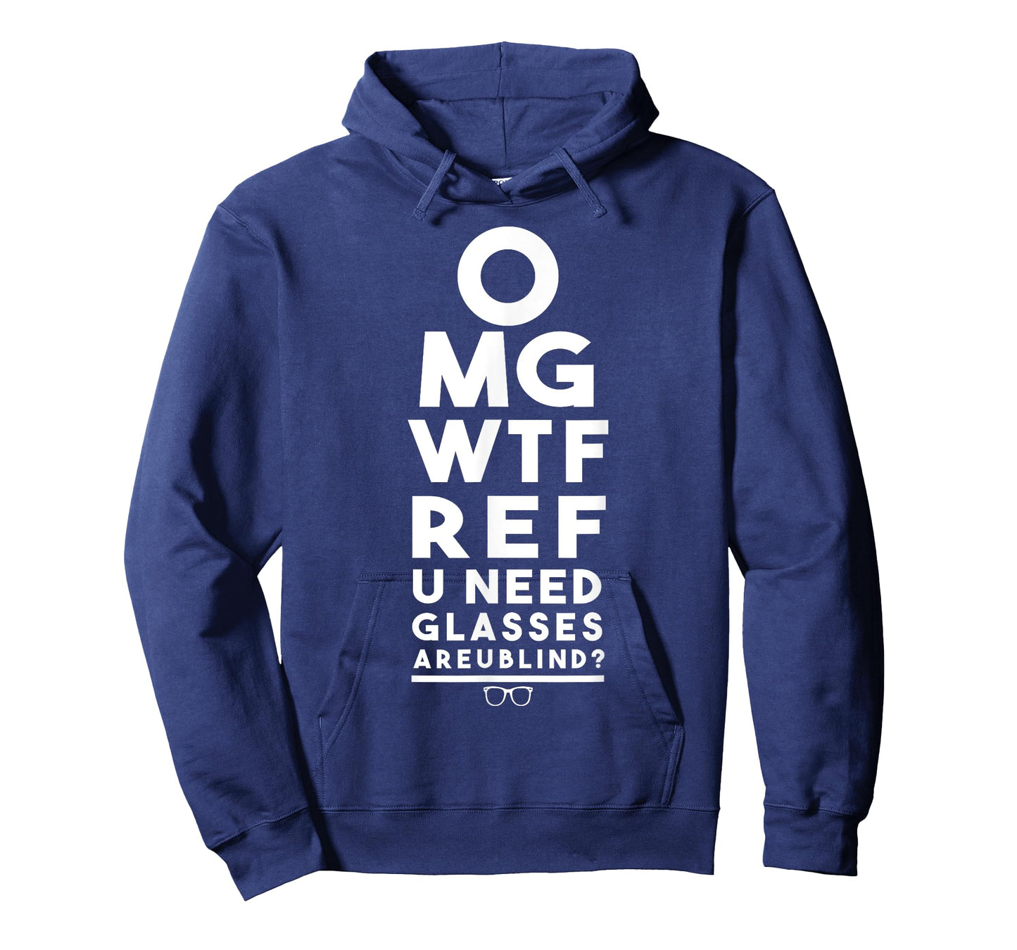 OMG WTF REF R U Blind Funny Football Basketball Eye Chart T-Shirt
