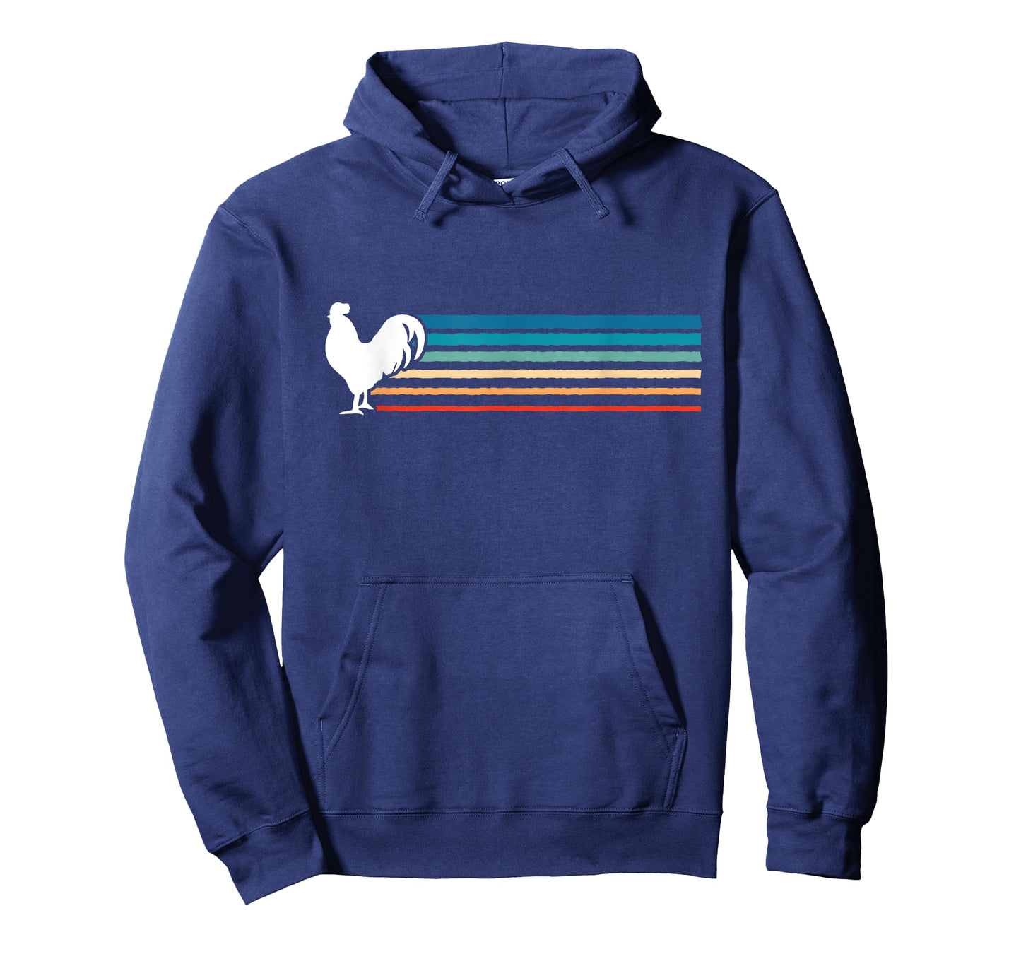 France Rainbow Rooster - Funny Retro Animal T-Shirt