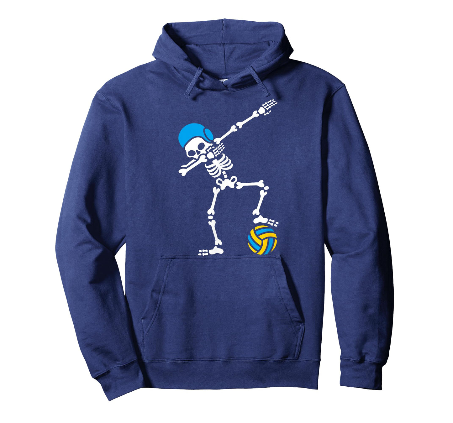 Funny Dab Dabbing Skeleton Water Polo Halloween Swimming Team T-Shirt