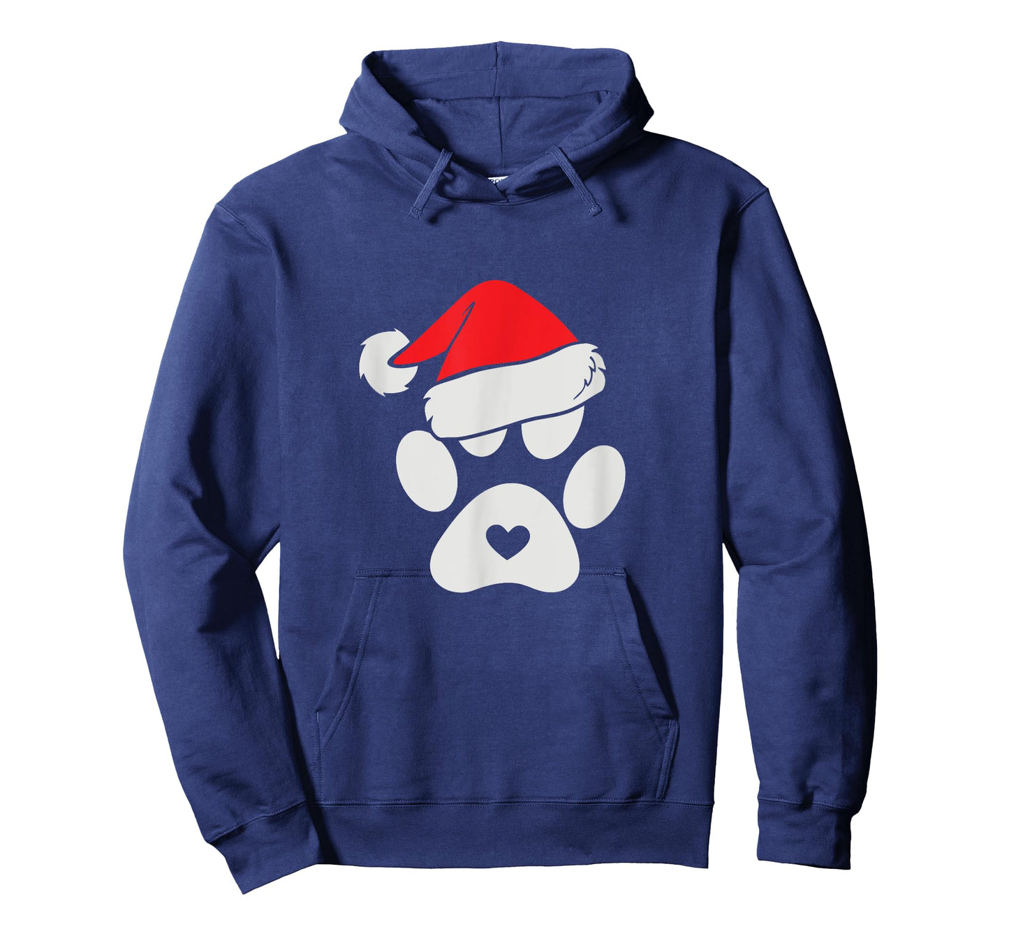 Paws Santa Hat Dog Cat Paw Christmas Pet Lover T-Shirt