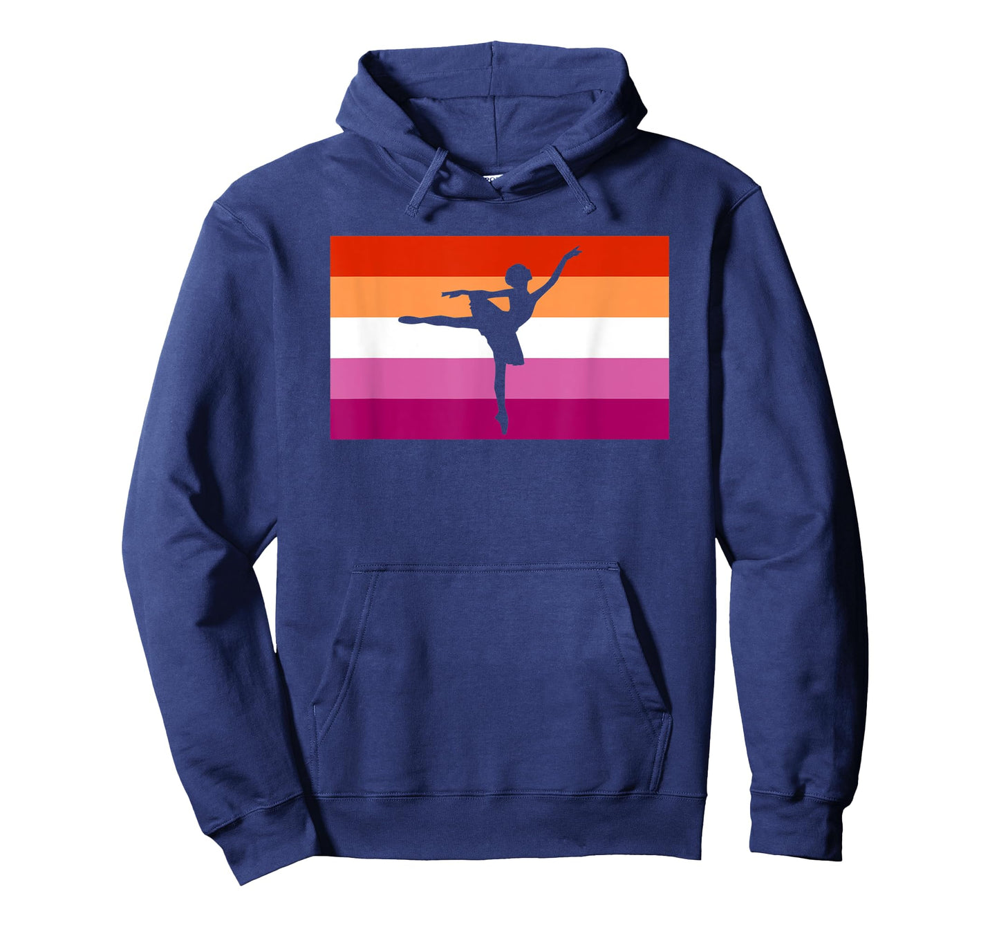 Ballet Dancer Ballerina Lesbian Pride Flag LGBTQ Pride Month T-Shirt