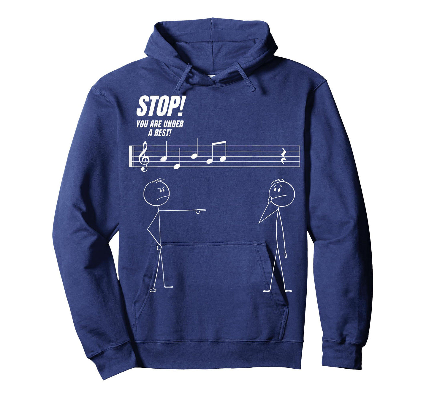 Stop You're Under A Rest Funny Stickman Meme Music Novelty T-Shirt