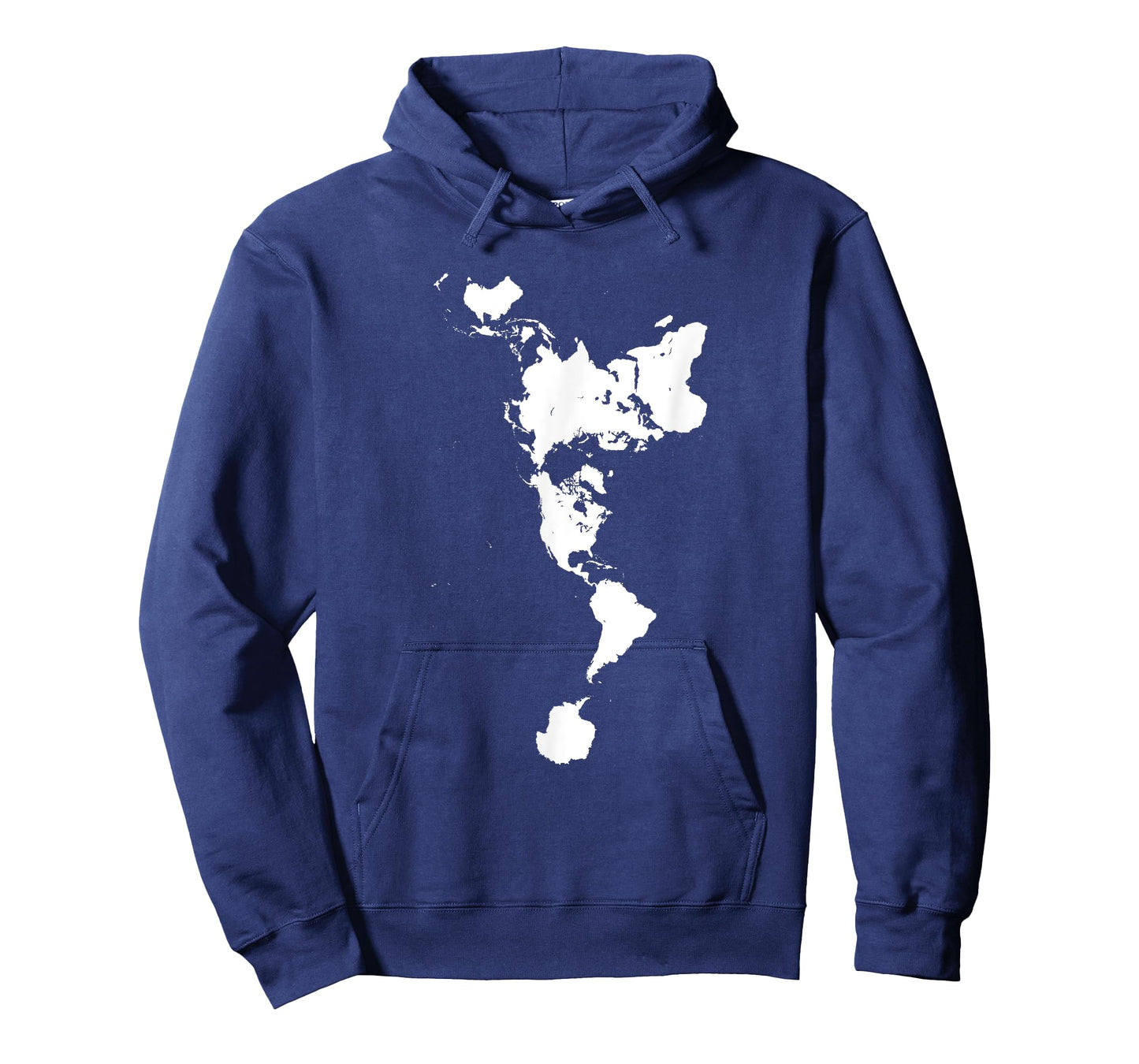 White Dymaxion World Map T-Shirt Alternative Projection T-Shirt