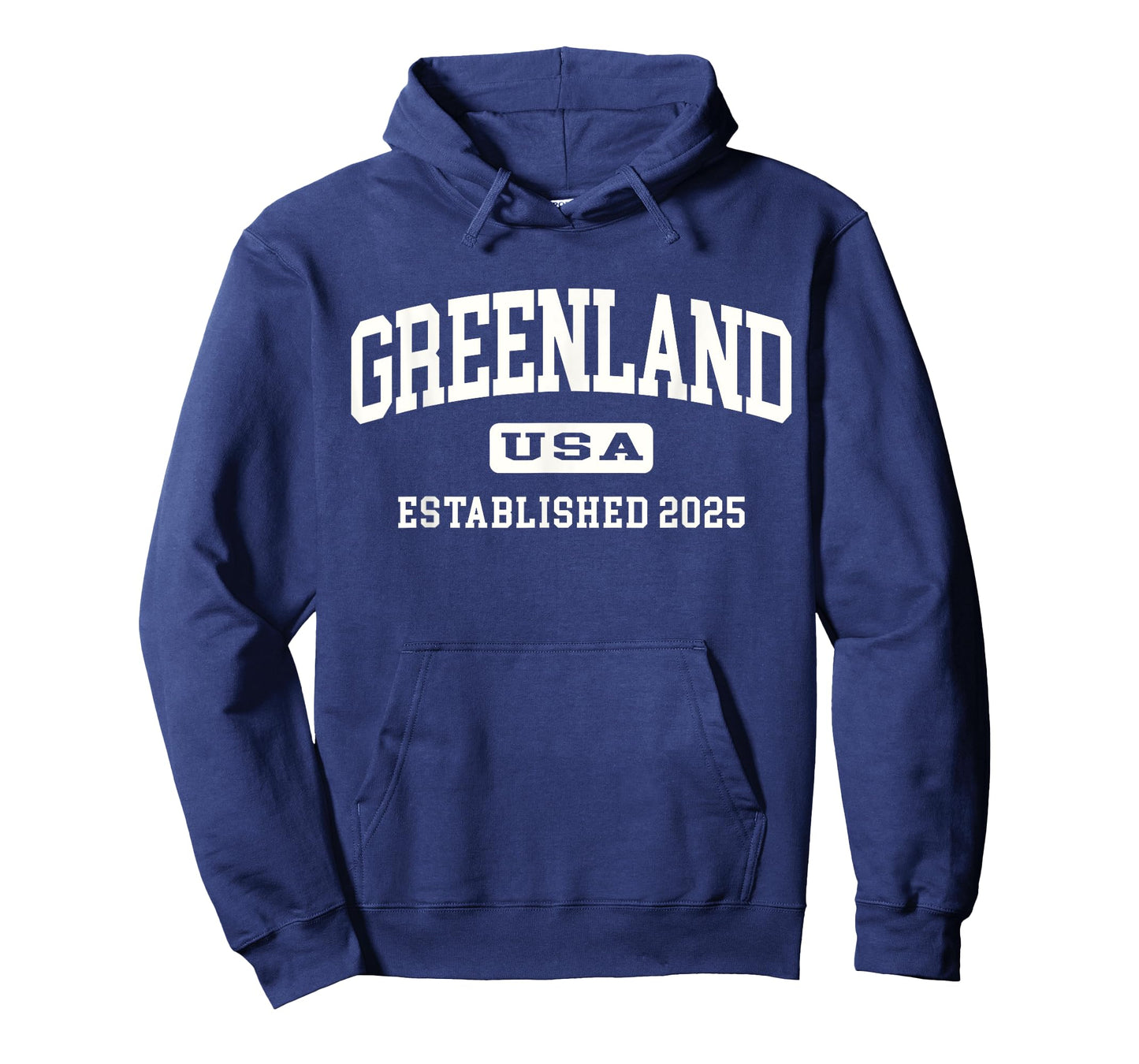 FUNNY GREENLAND USA AMERICAN STATE 2025 WHITE COLLEGIATE T-Shirt