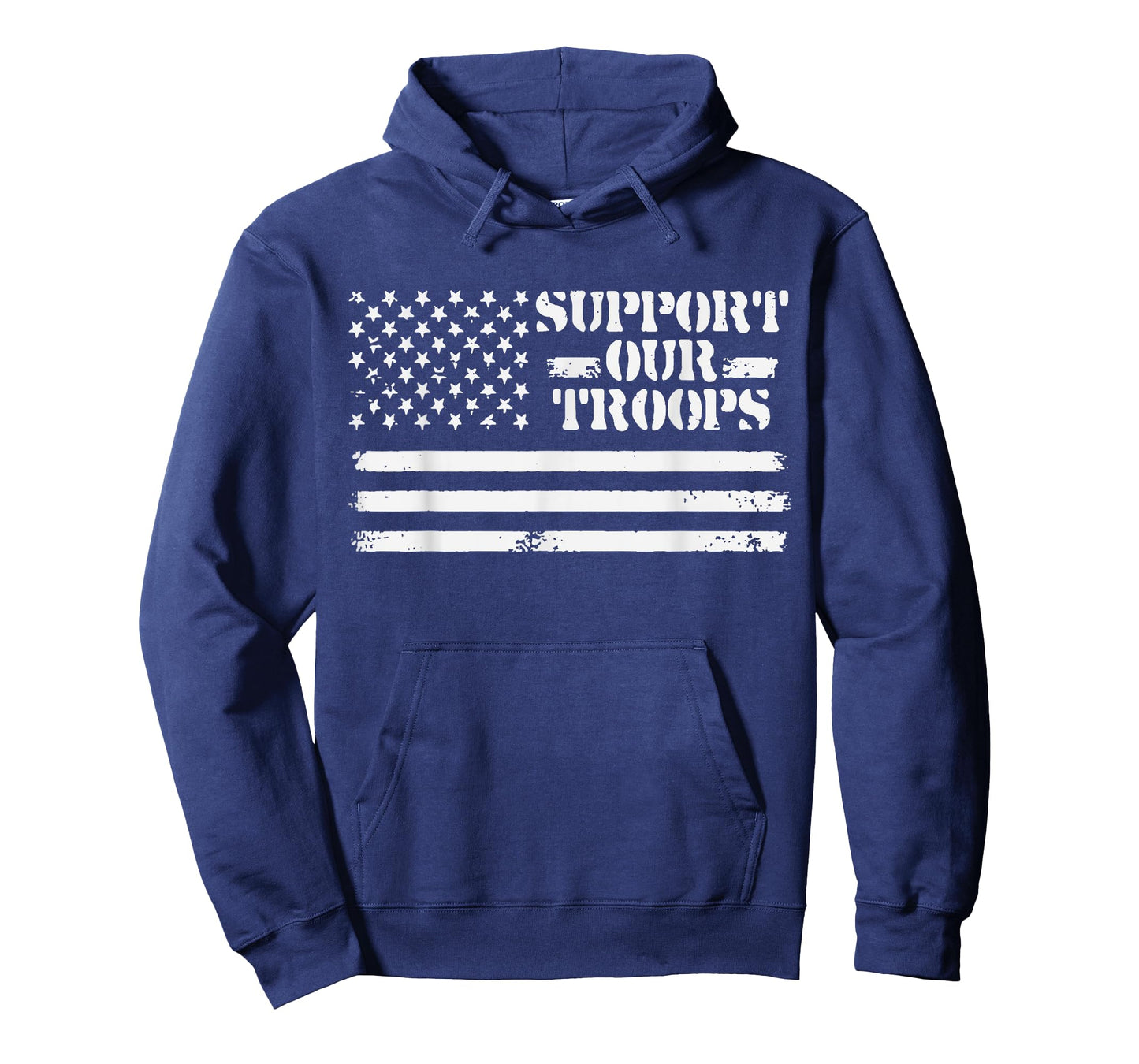 Vintage Support Our Troops USA Flag Veteran's & Memorial Day Women Kids Men T-Shirt