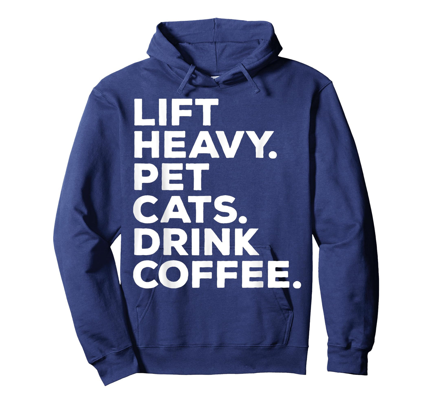 Lift Heavy Pet Cats Drink Coffee Gym Workout Weight Lifter T-Shirt