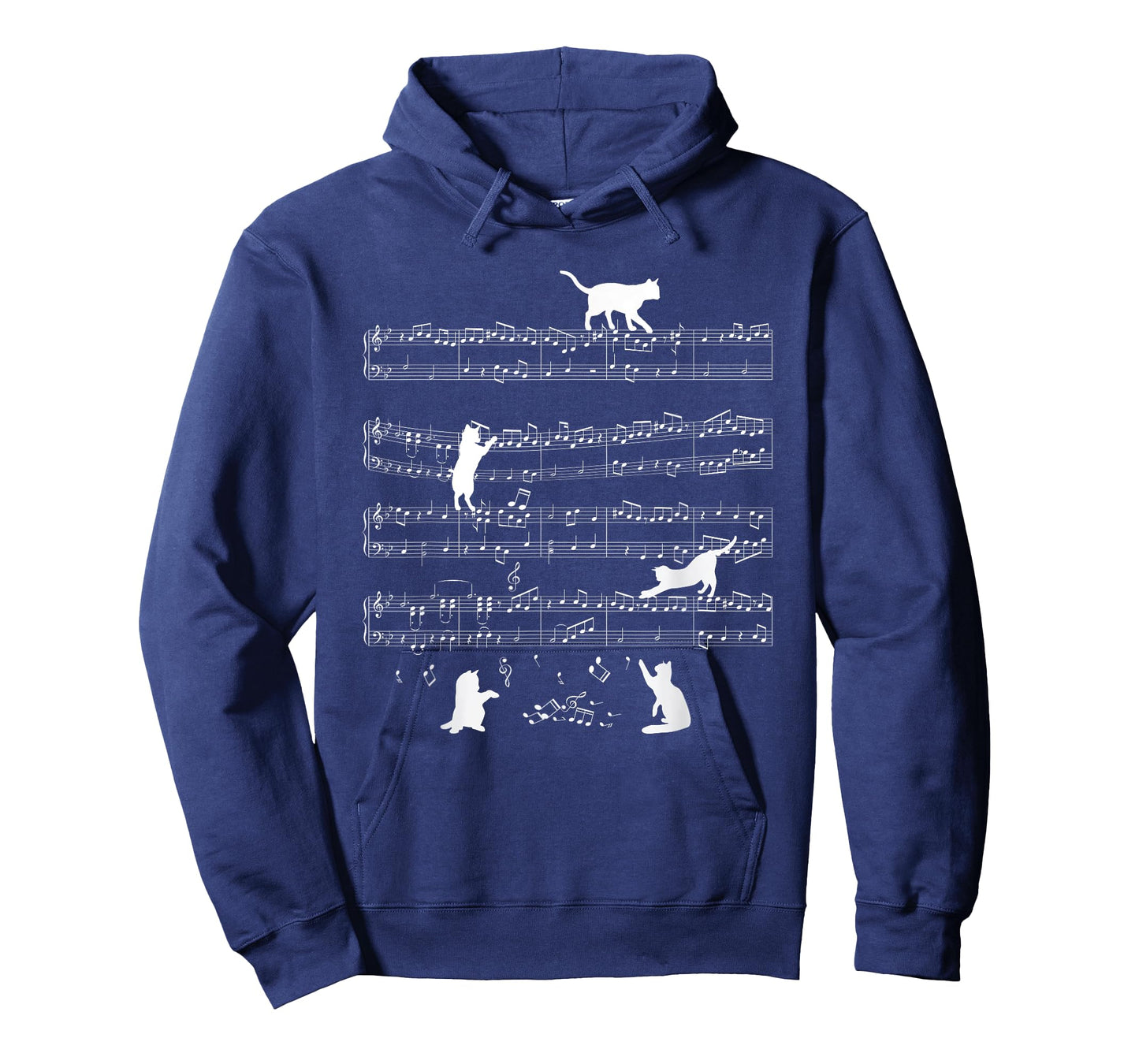 Cats Cat Music Notes Cat Lover Cat Animal Gift T-Shirt