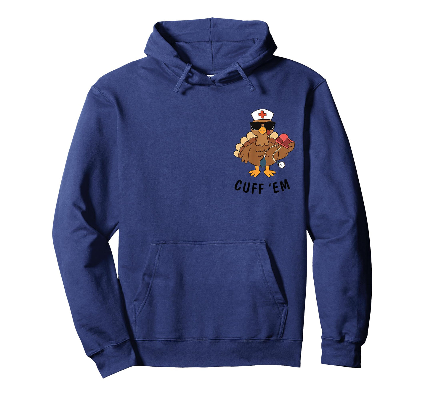 Cuff 'Em Turkey RN ER Nurse Thanksgiving Appreciation Funny T-Shirt