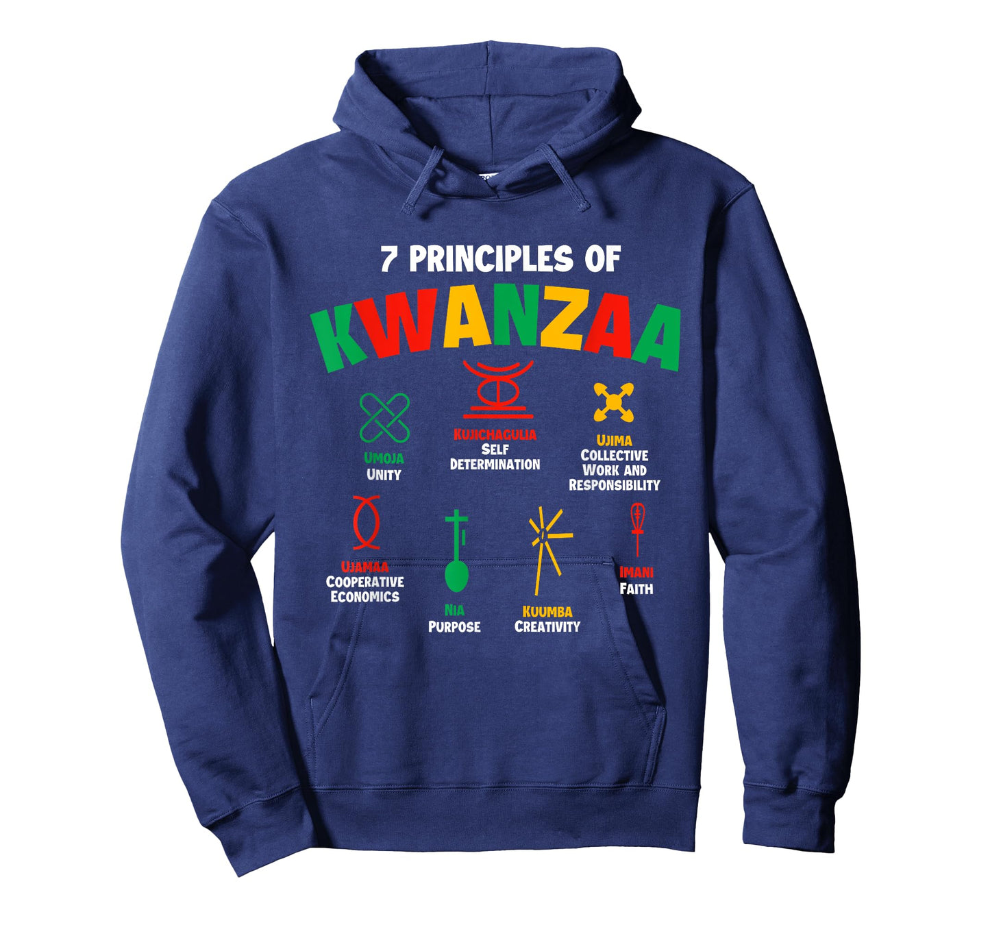 7 Principles of Kwanzaa - African American Heritage Festival T-Shirt