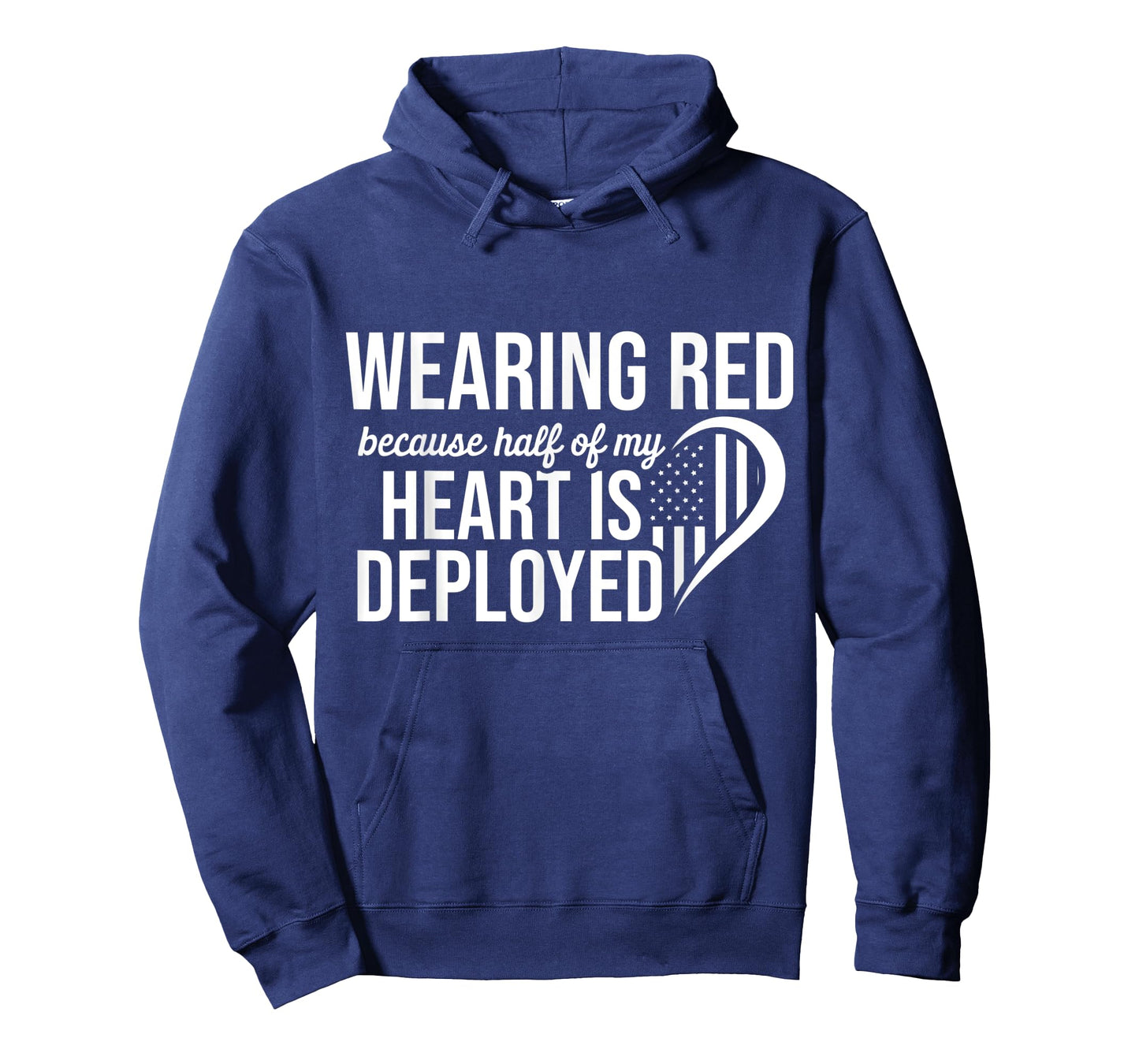 Red Fridays Military Half Heart Support Deployed US Troops T-Shirt