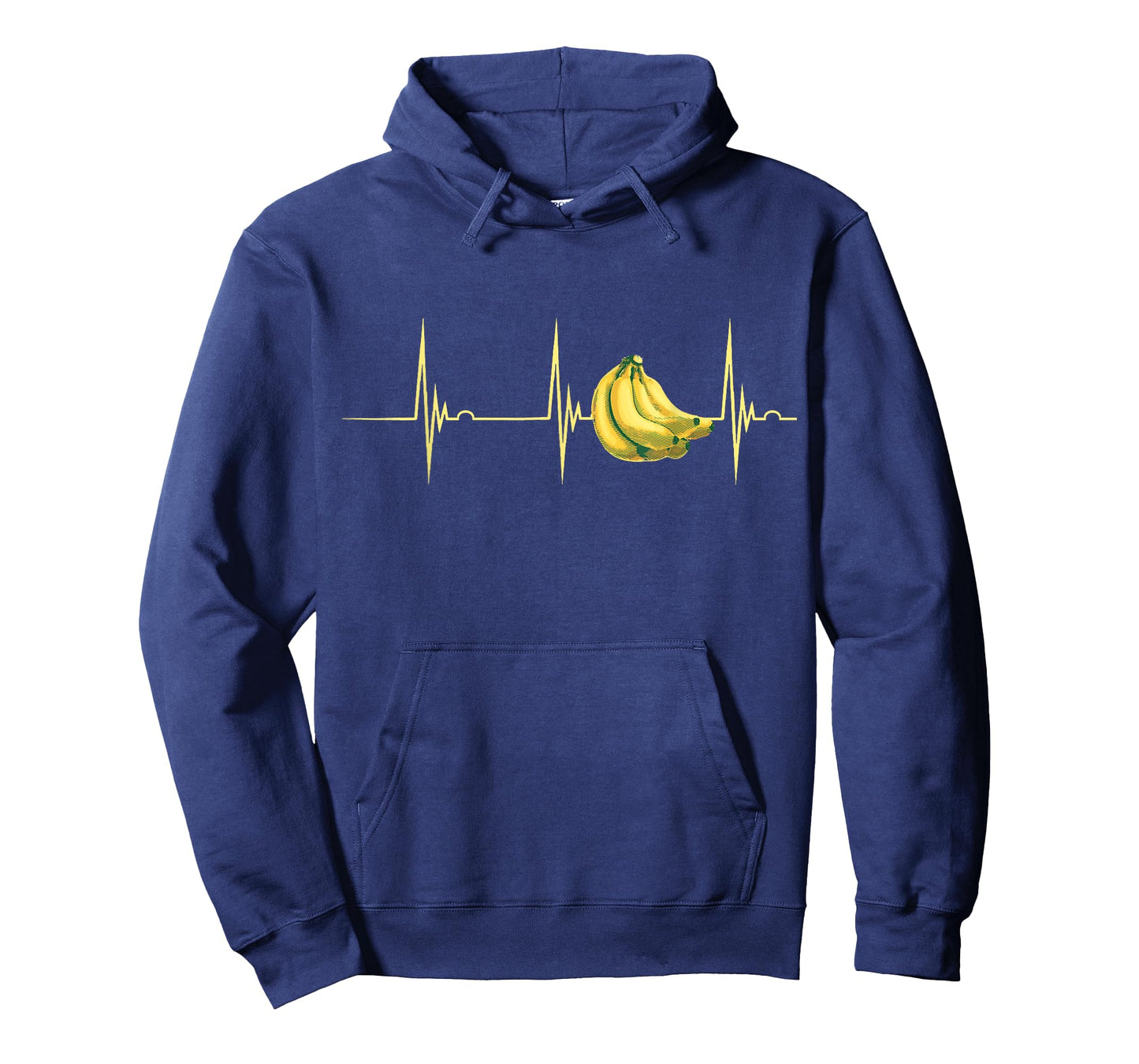 Banana Heartbeat EKG Pulse Summer Food Banana Fruit Lovers T-Shirt