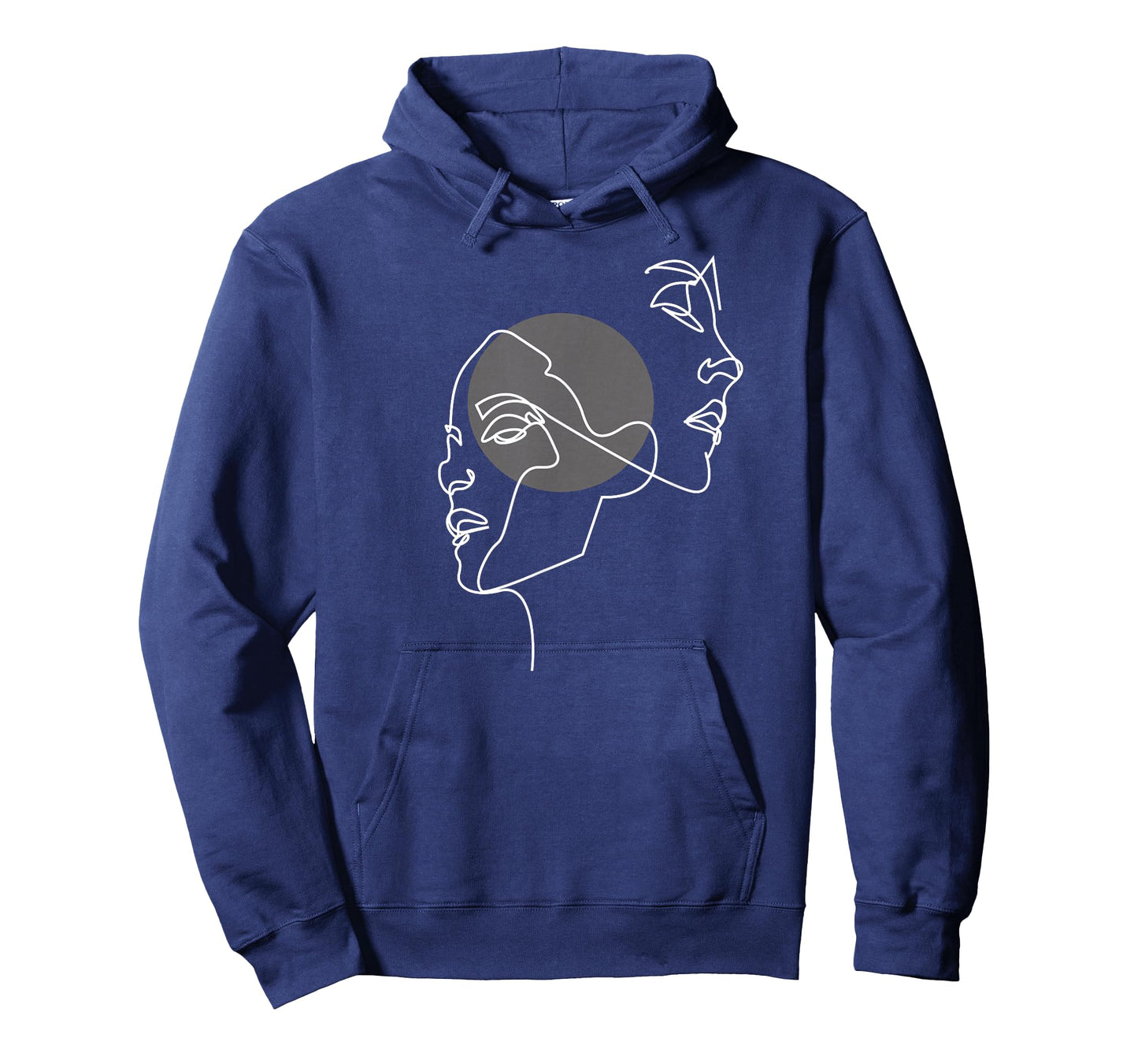 Artsy Line Faces Abstract Aesthetic Art T-Shirt