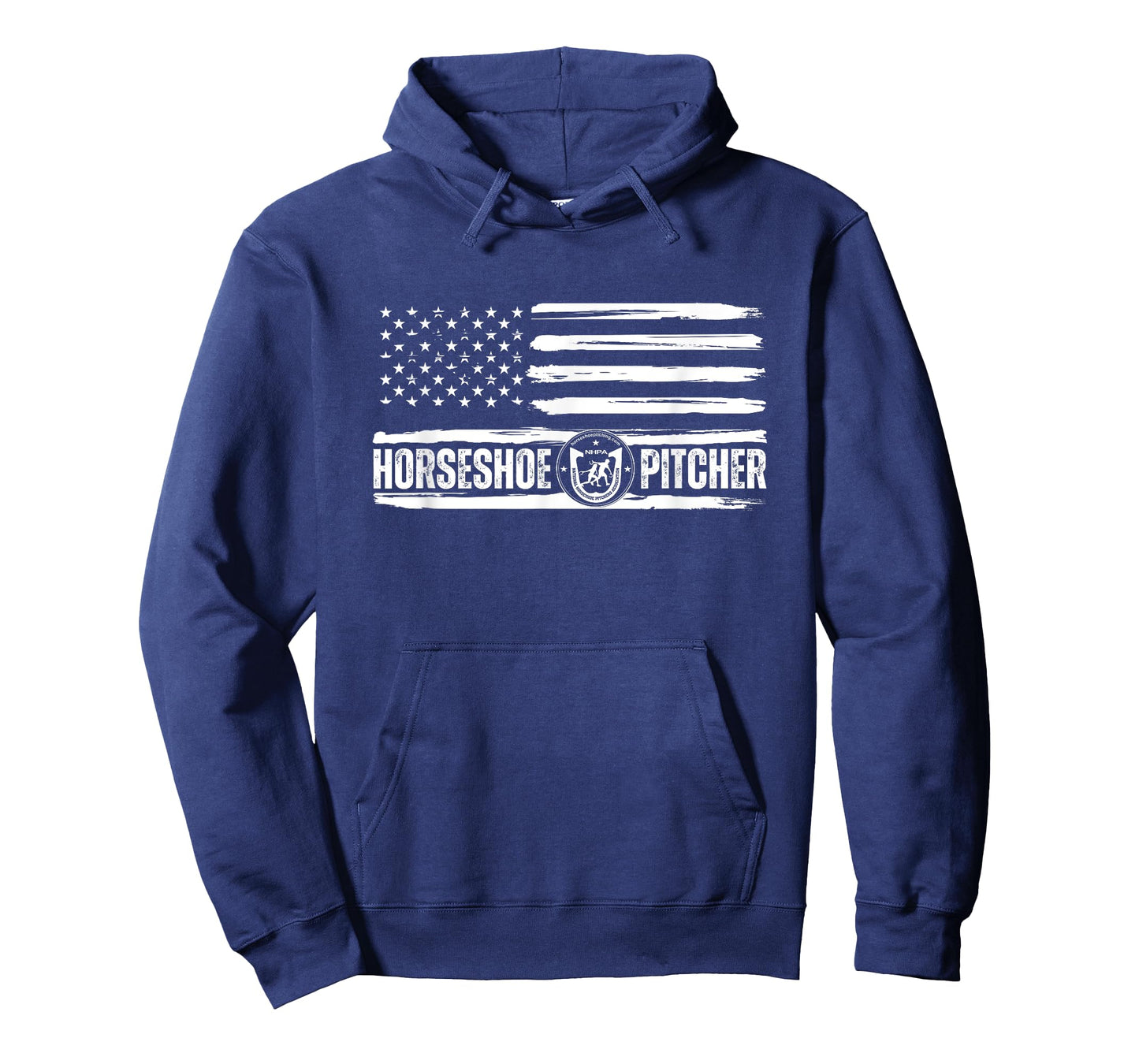 National Horseshoe Pitchers Association NHPA Flag on Front T-Shirt