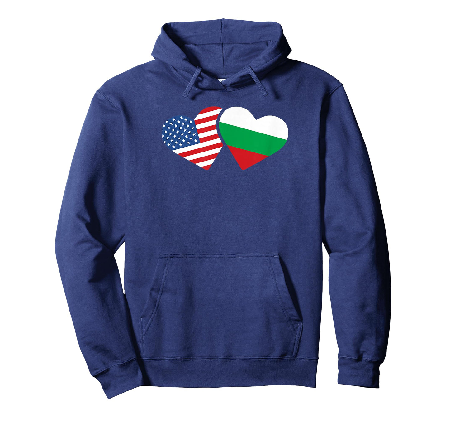 Bulgaria USA Flag T Shirt Heart Bulgarian Americans Love T-Shirt