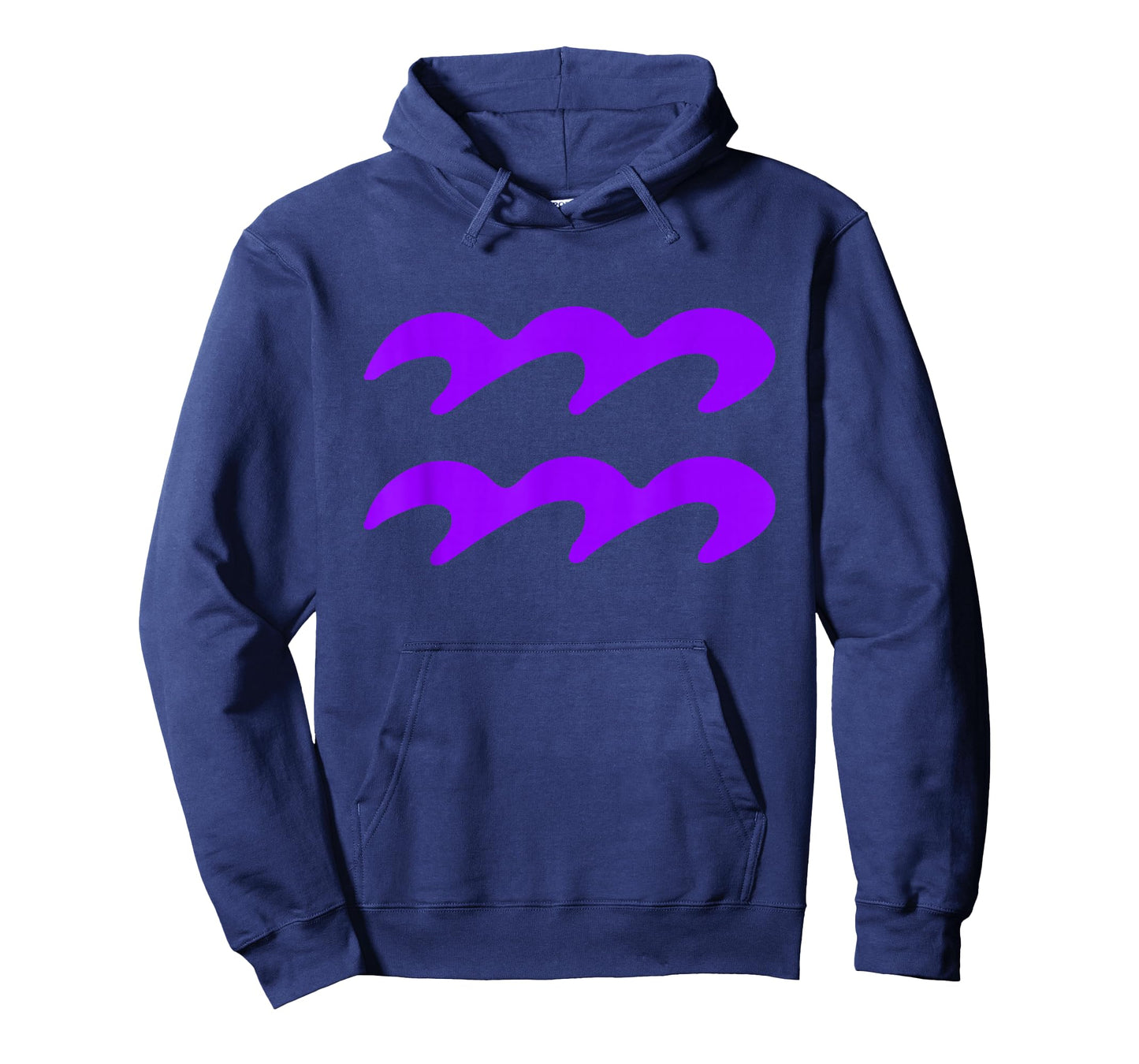 Vintage Aquarius Birthday Sign Zodiac Symbol Purple T-Shirt