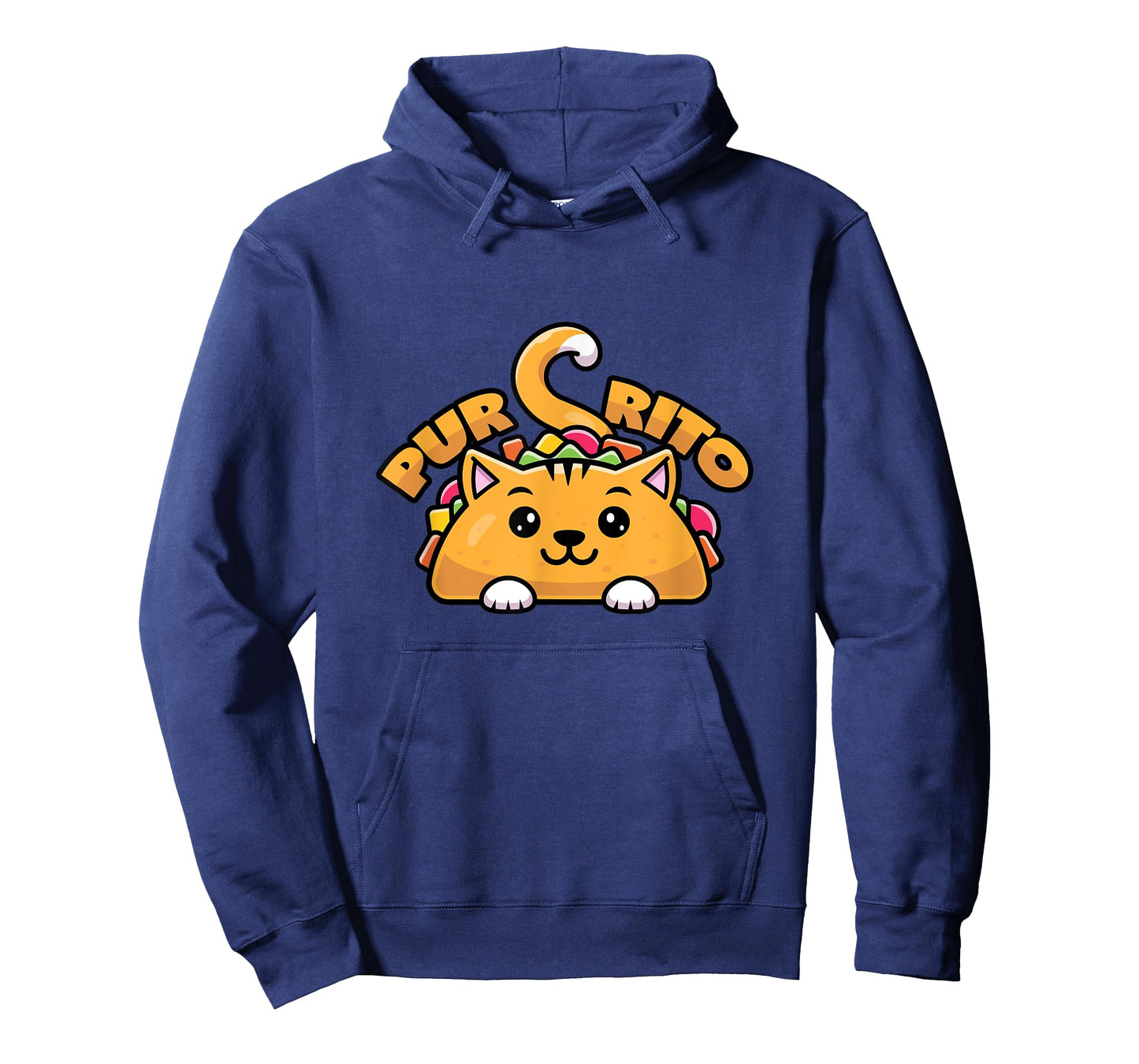 Purring Burrito Cat Pun T-Shirt for Men Women Girls Kids