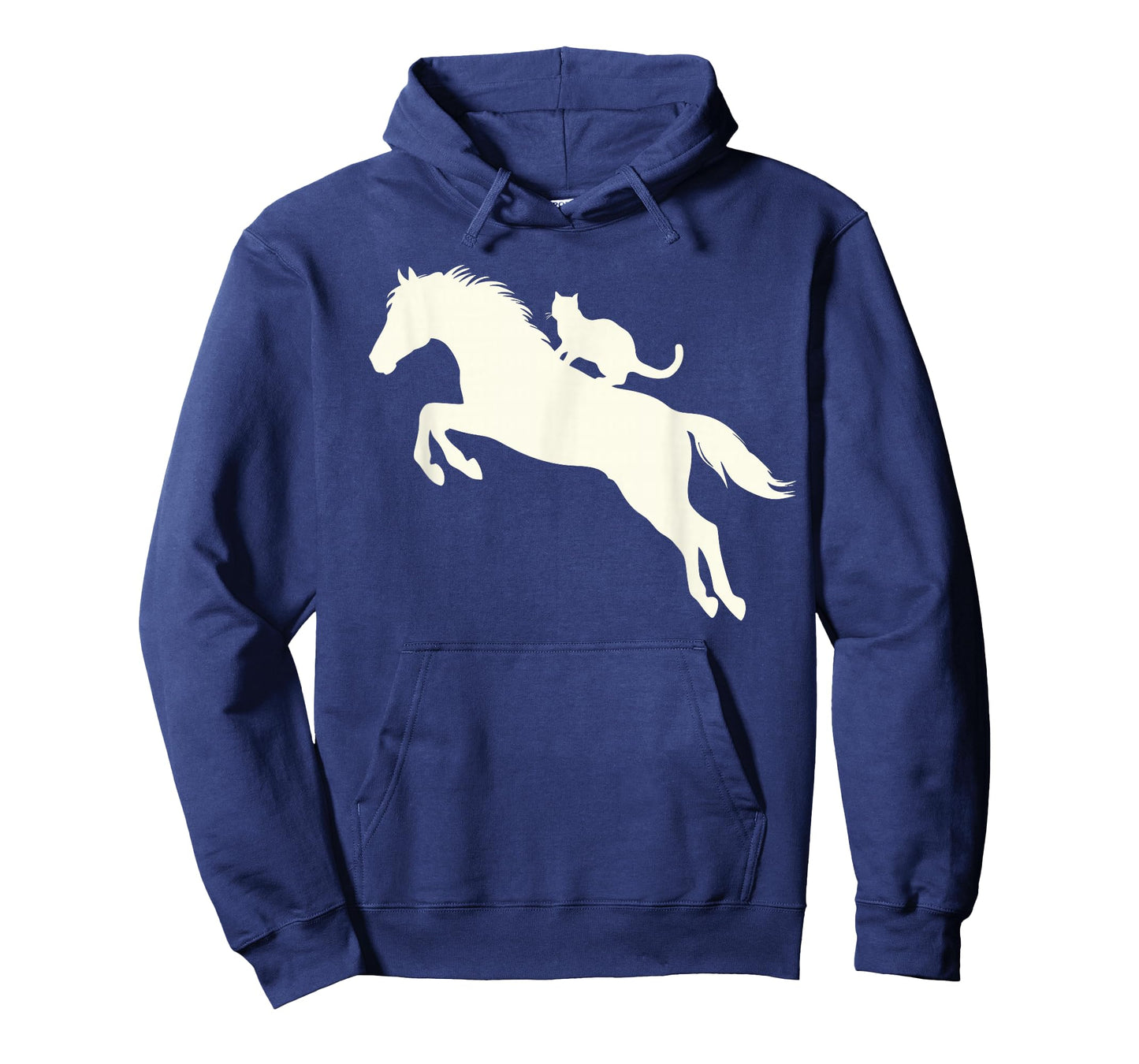 Horseback Riding Cat Silhouette for Animal Lovers Funny Cat T-Shirt