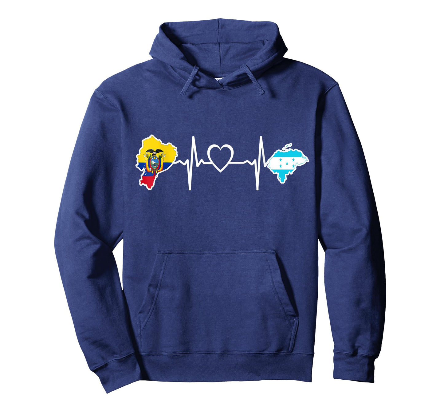 Ecuadorian Honduras Flag - Ecuador Honduran Heartbeat T-Shirt