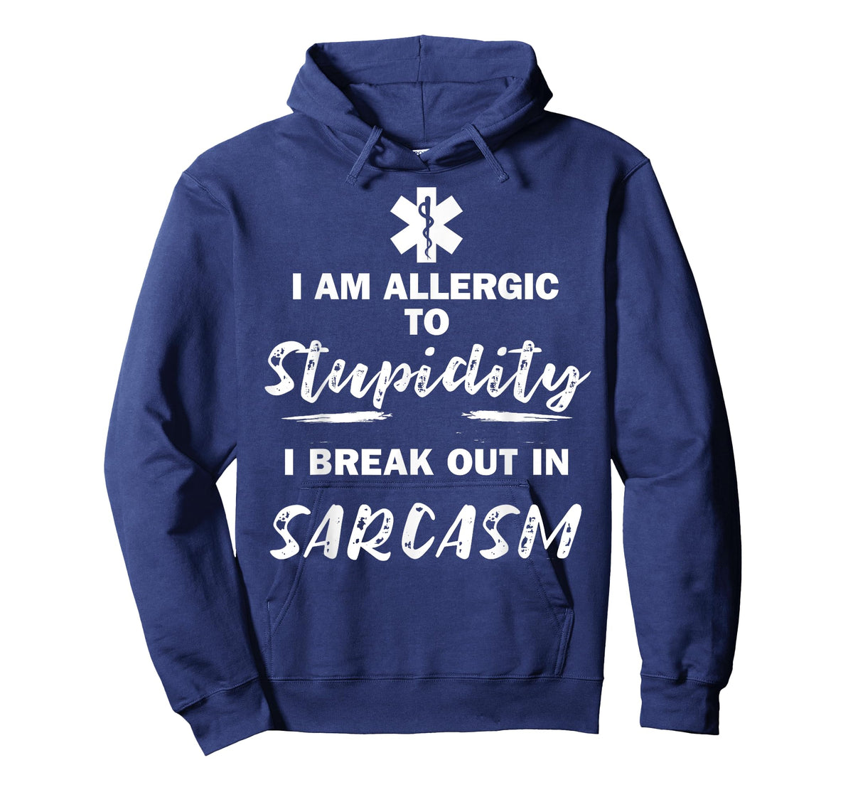 Paramedic EMT Allergic to Stupidity Sarcasm Funny EMS T-Shirt