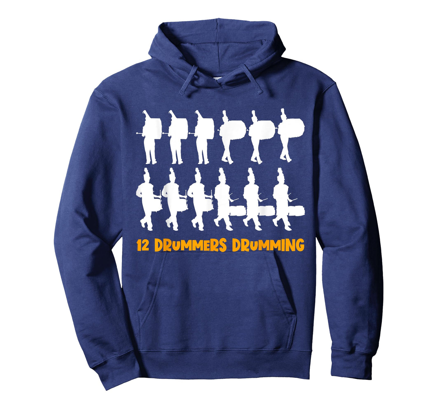12 Drummers Drumming Christmas Drumline Marching Band Geek T-Shirt