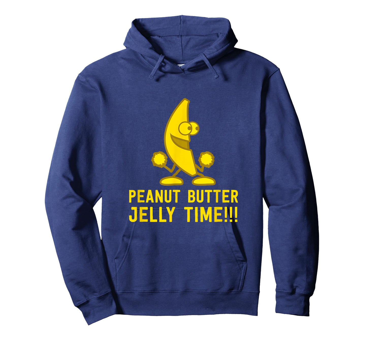 Peanut Butter Jelly Time Funny Banana Yellow Fruit T-Shirt T-Shirt