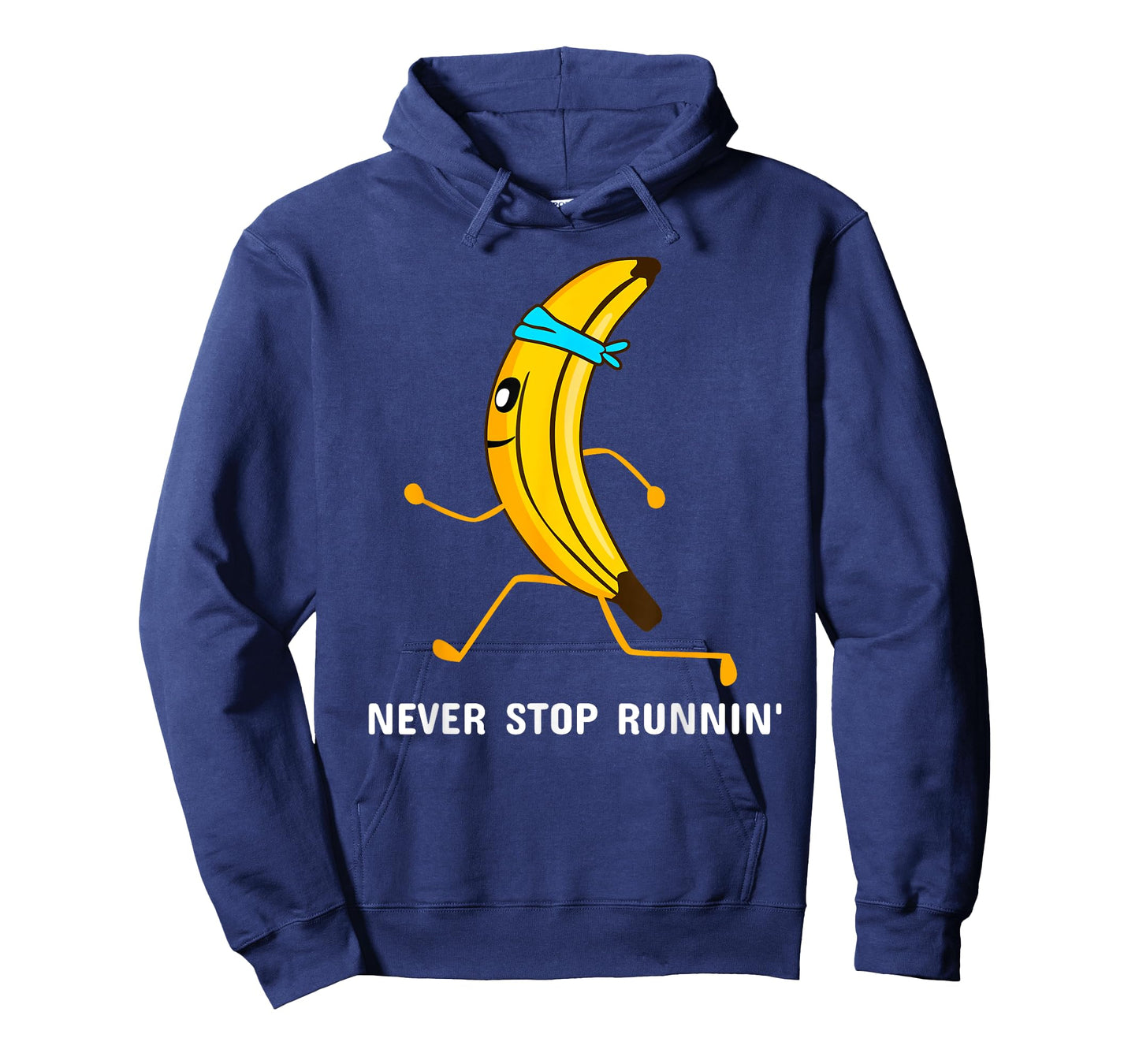 Never stop running - running banana - jogging T-Shirt