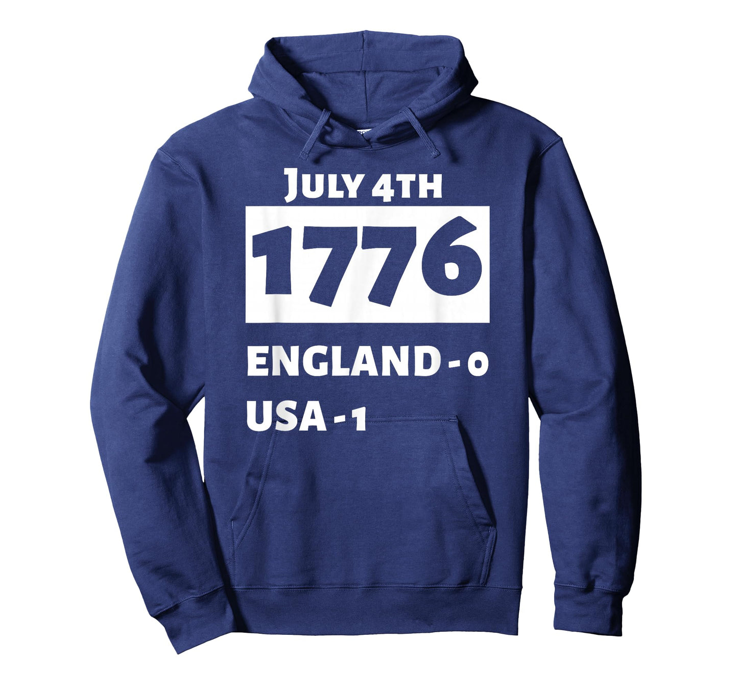 Patriotic for USA Fourth Of July 1776 Independence T-Shirt - Black, Unisex, Short Sleeve, Classic Fit, Small