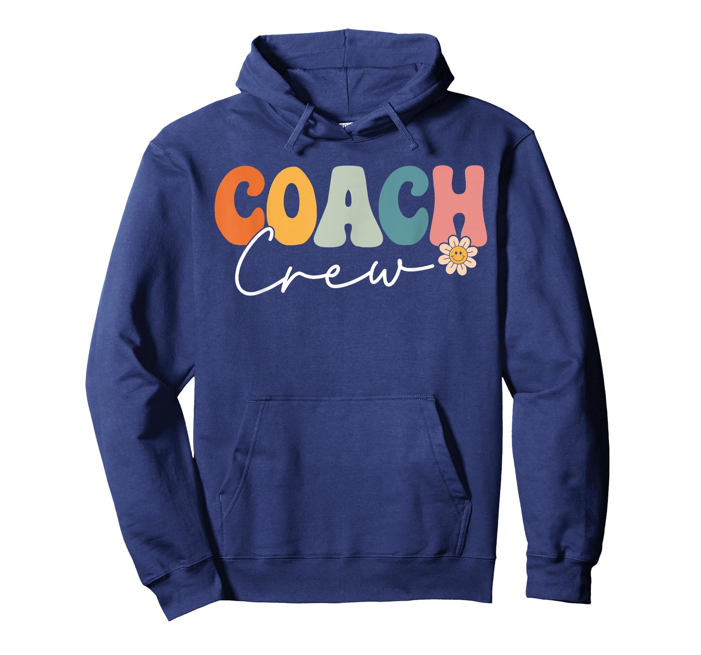 Coach Crew Team Retro Groovy Vintage First Day of School T-Shirt