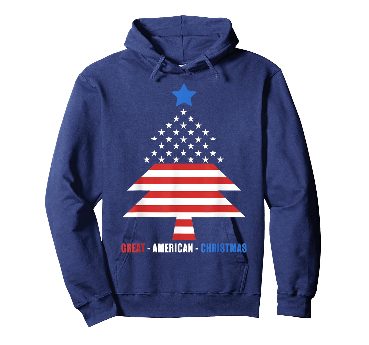 Great American Christmas Patriotic Christmas Tree Women Kids Men T-Shirt