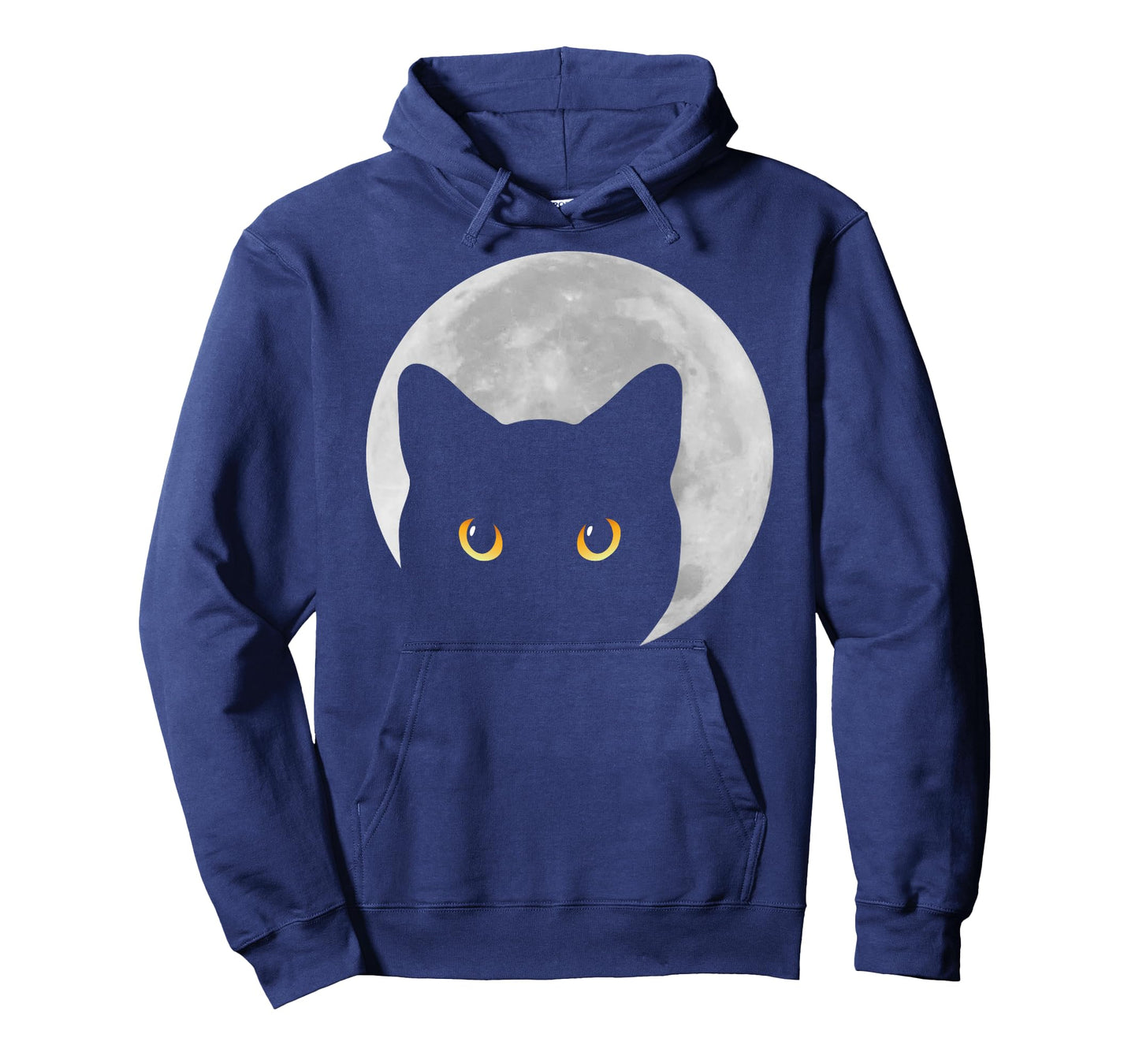 Black Cat Yellow Eyes Moon Kitten Men Women Kids T-Shirt