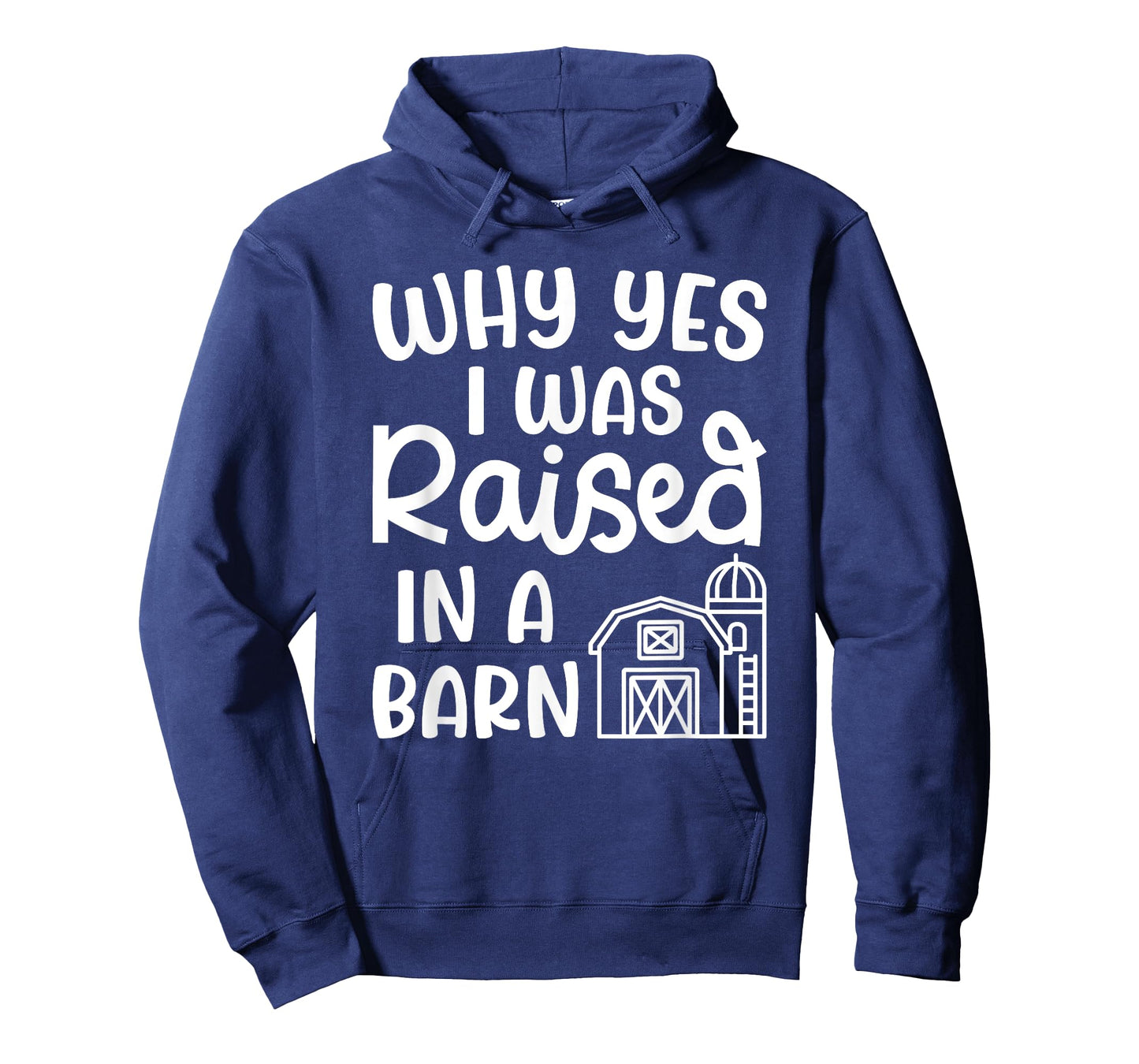 Why Yes I Was Raised In A Barn Farm Farming Cute Funny T-Shirt