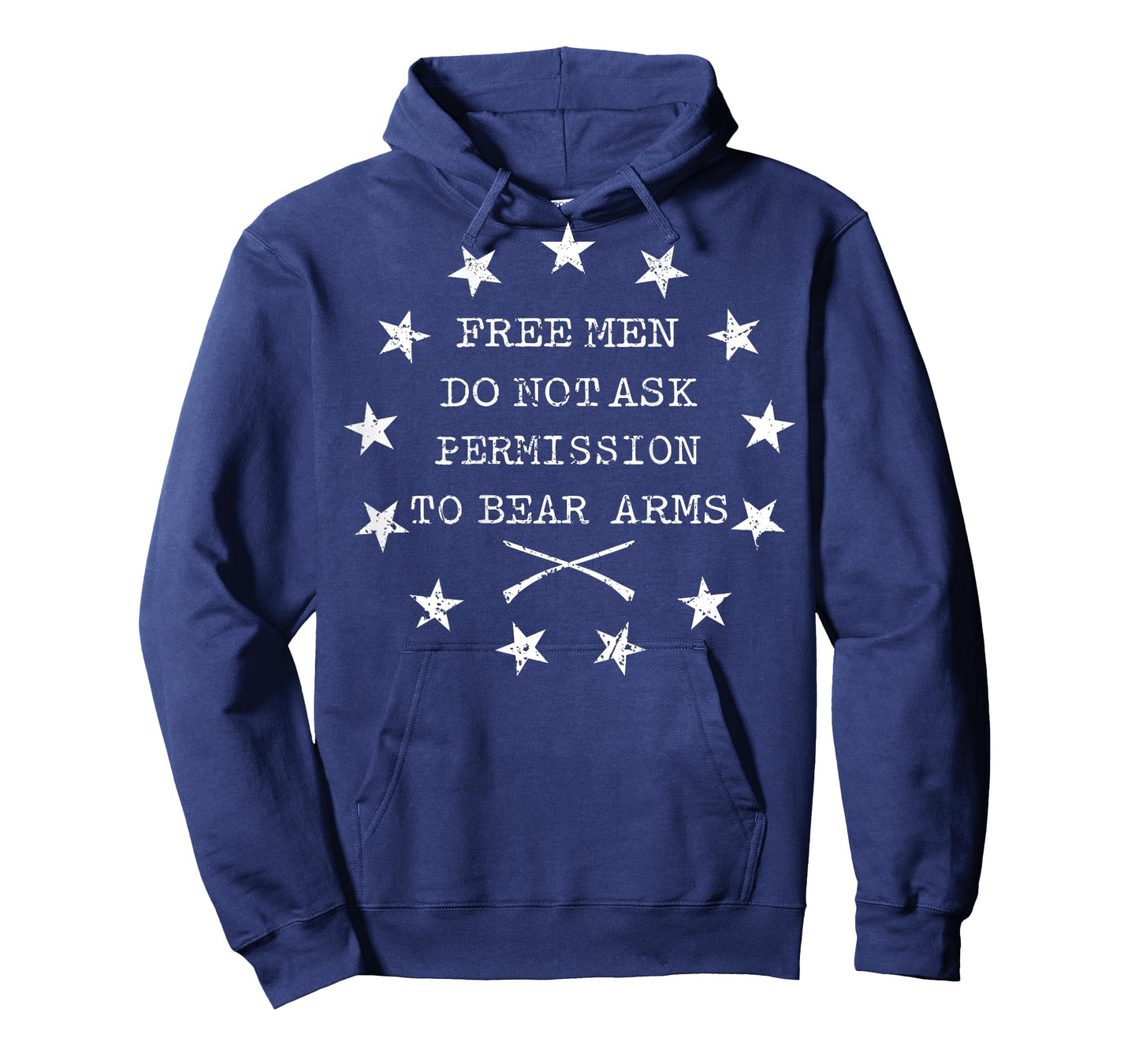 Free Men Do Not Ask Permission To Bear Arms (on back) T-Shirt
