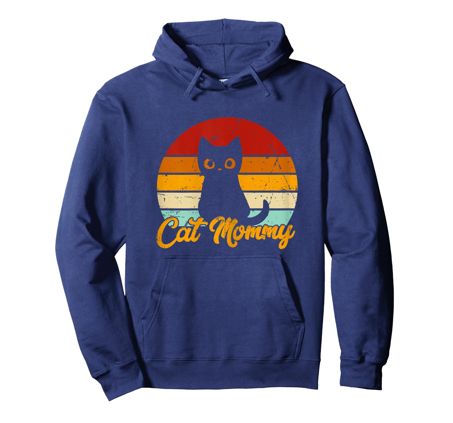 Cat Mommy - Vintage Eighties Style Cat Retro Distressed Cat T-Shirt