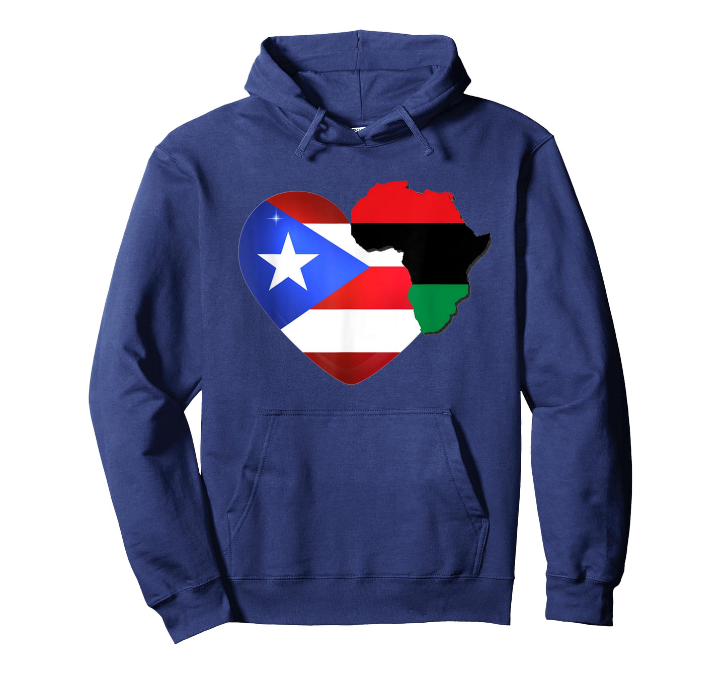 Caribbean Afro Latin Proud Puerto Rican African Flag T-Shirt