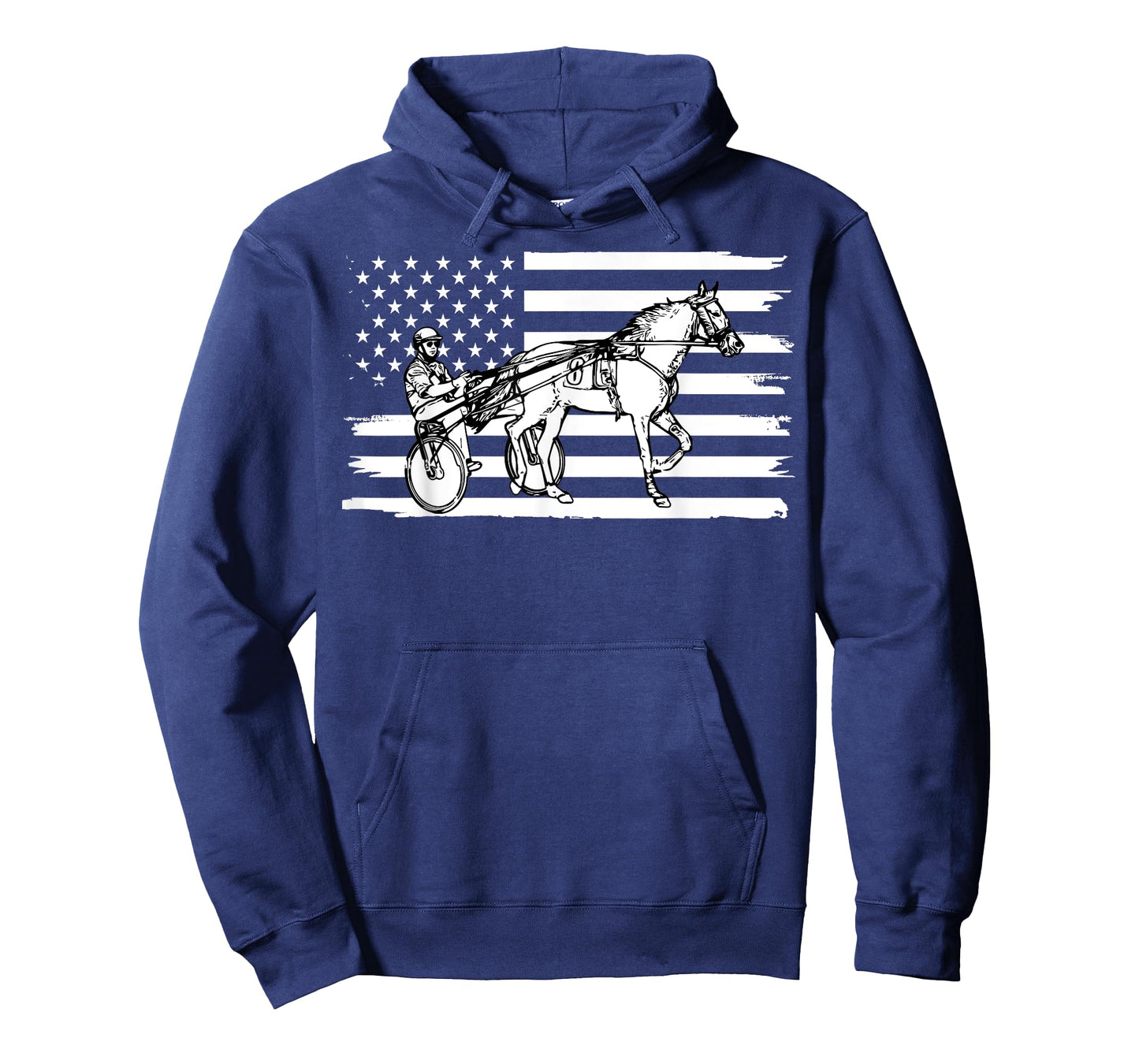 Harness Racing American Flag, Horse Harness Racing Women Kids Men T-Shirt