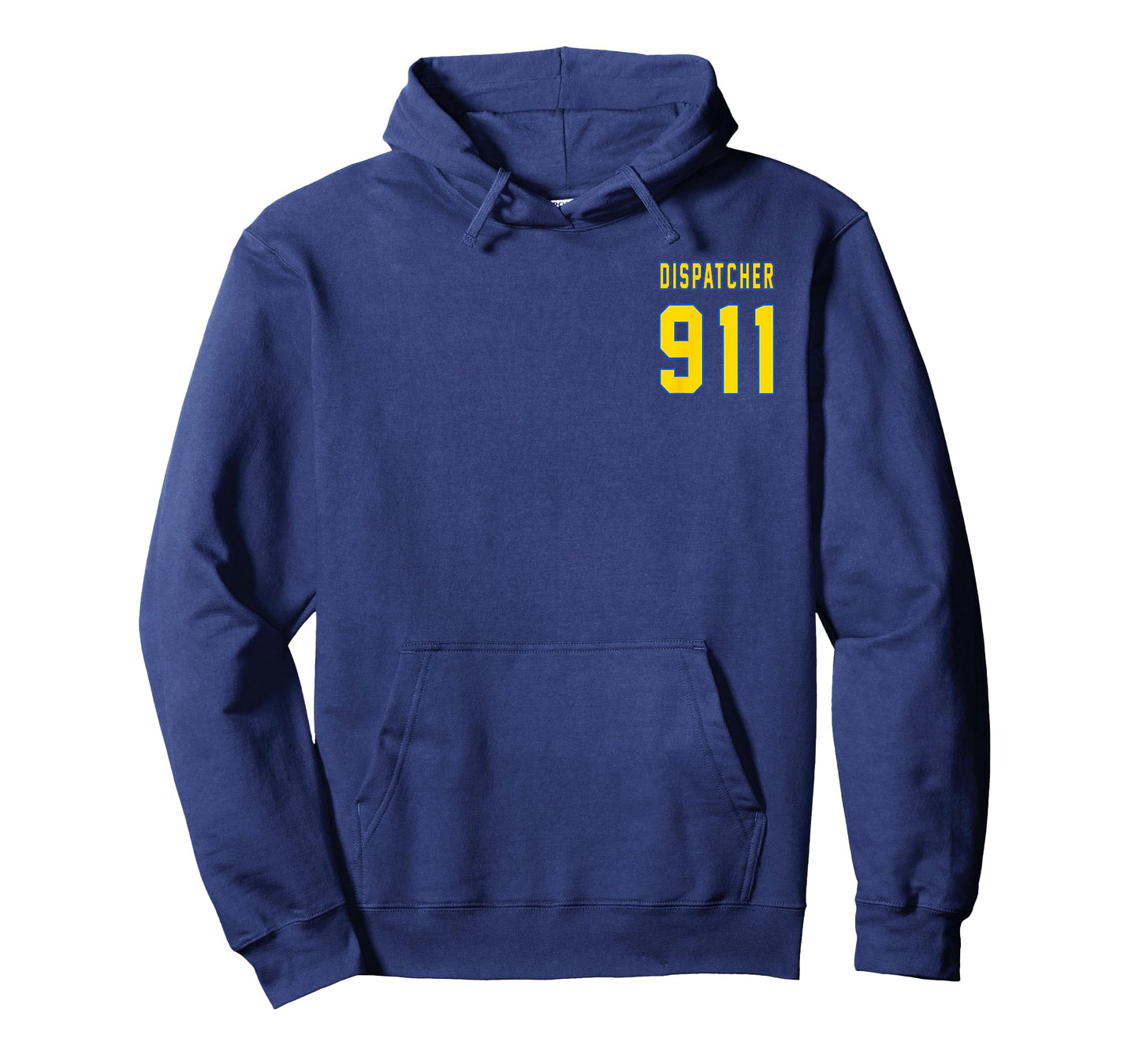 911 Dispatcher with The American Flag on The Back T-Shirt Small