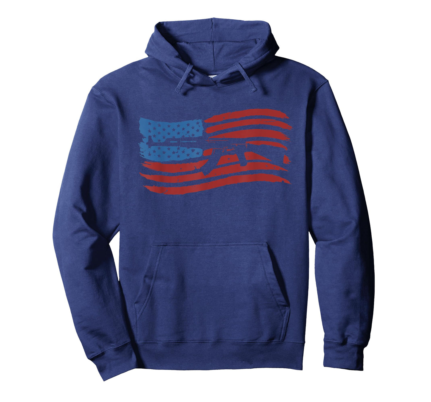 American Flag With AK-47 Graphic Guns T Shirt T-Shirt for Women Men