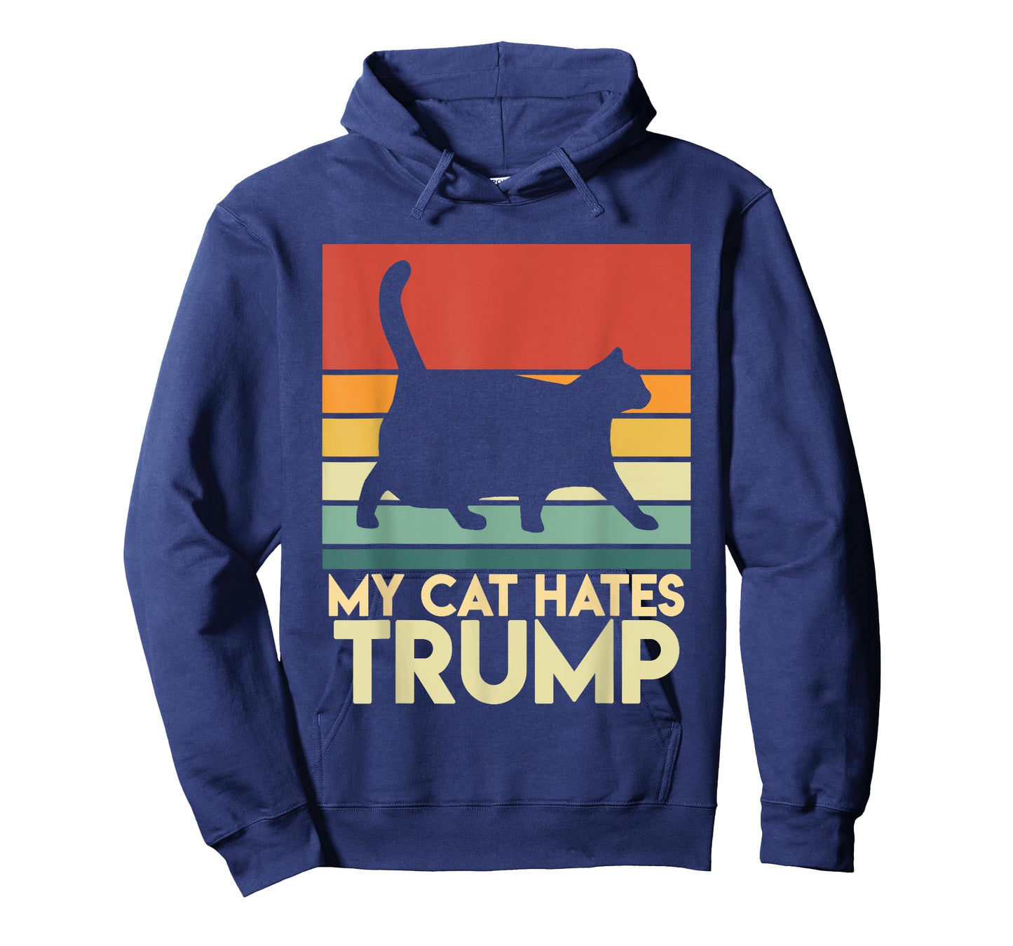 My Cat Hates Trump Funny Chonk Cat Trump Mug Shot Men Women T-Shirt