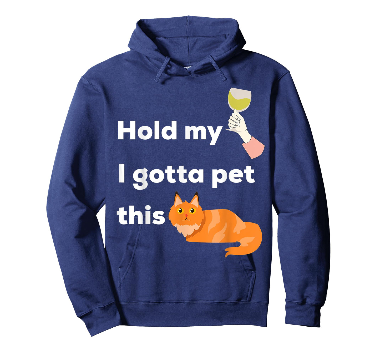 Hold My Wine I Gotta Pet This Cat - Kittens and Chardonnay Men Women T-Shirt