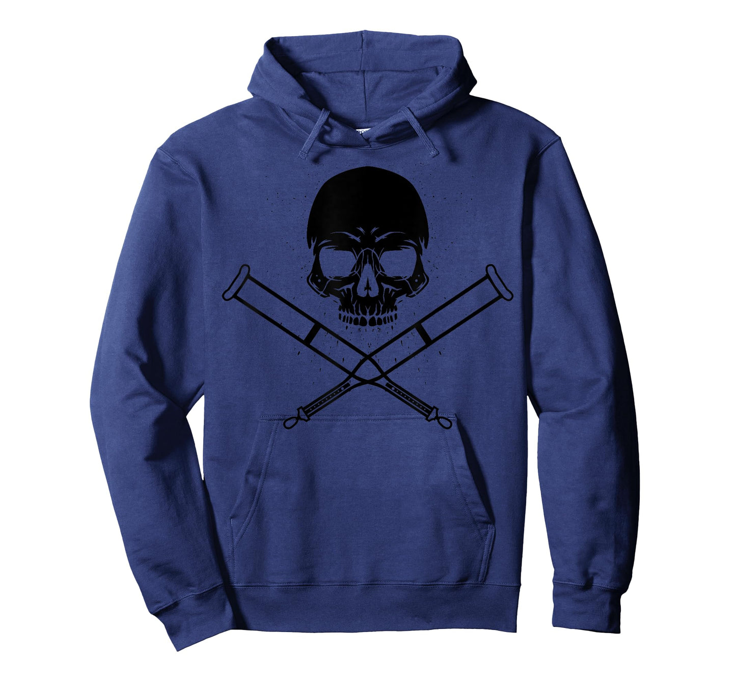 Cool Skull And Crutches | Funny Fractured Bone Support Gift T-Shirt