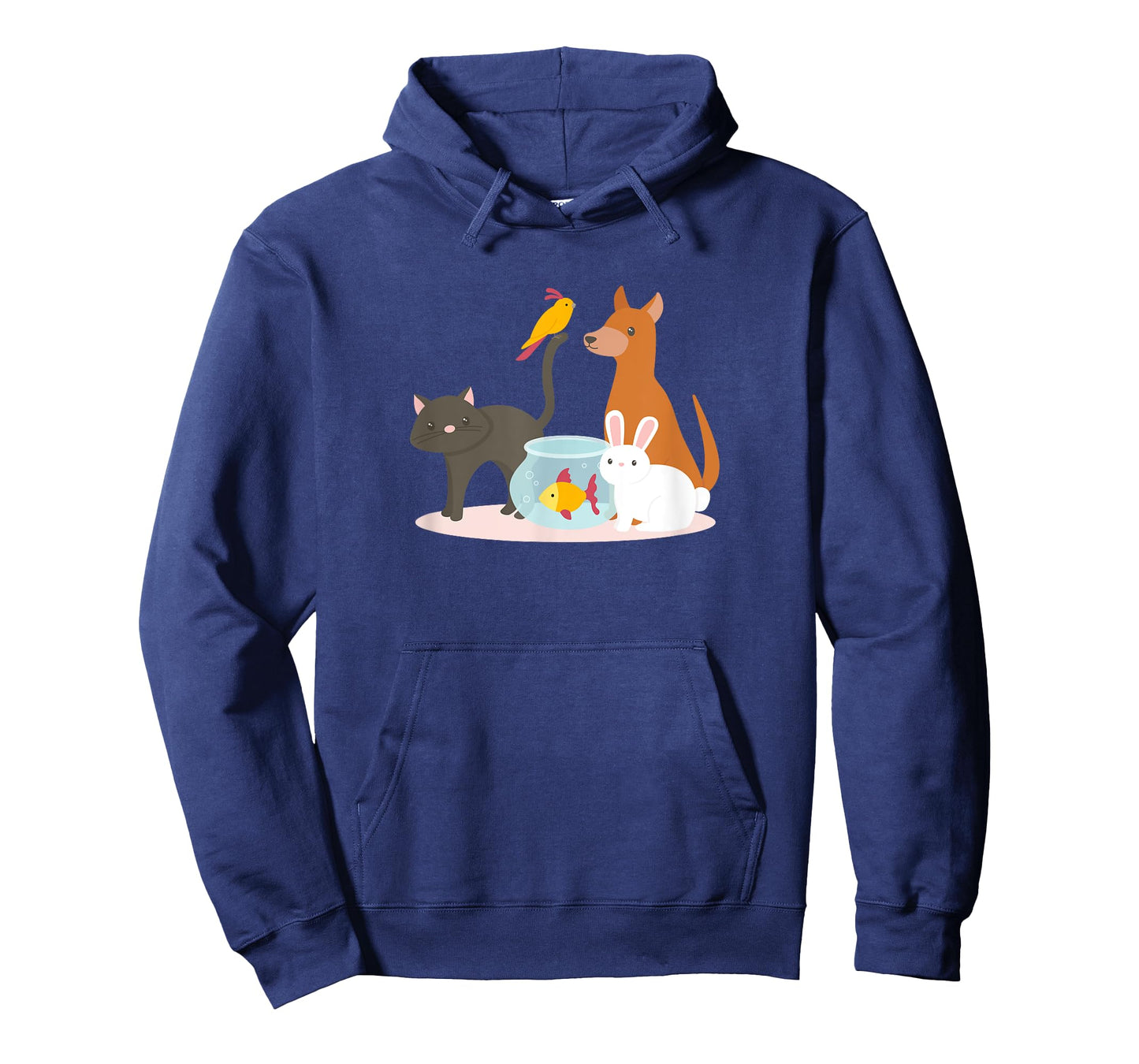 Easter Menagerie Bunny Dog Cat Bird Fish Celebrate Together T-Shirt