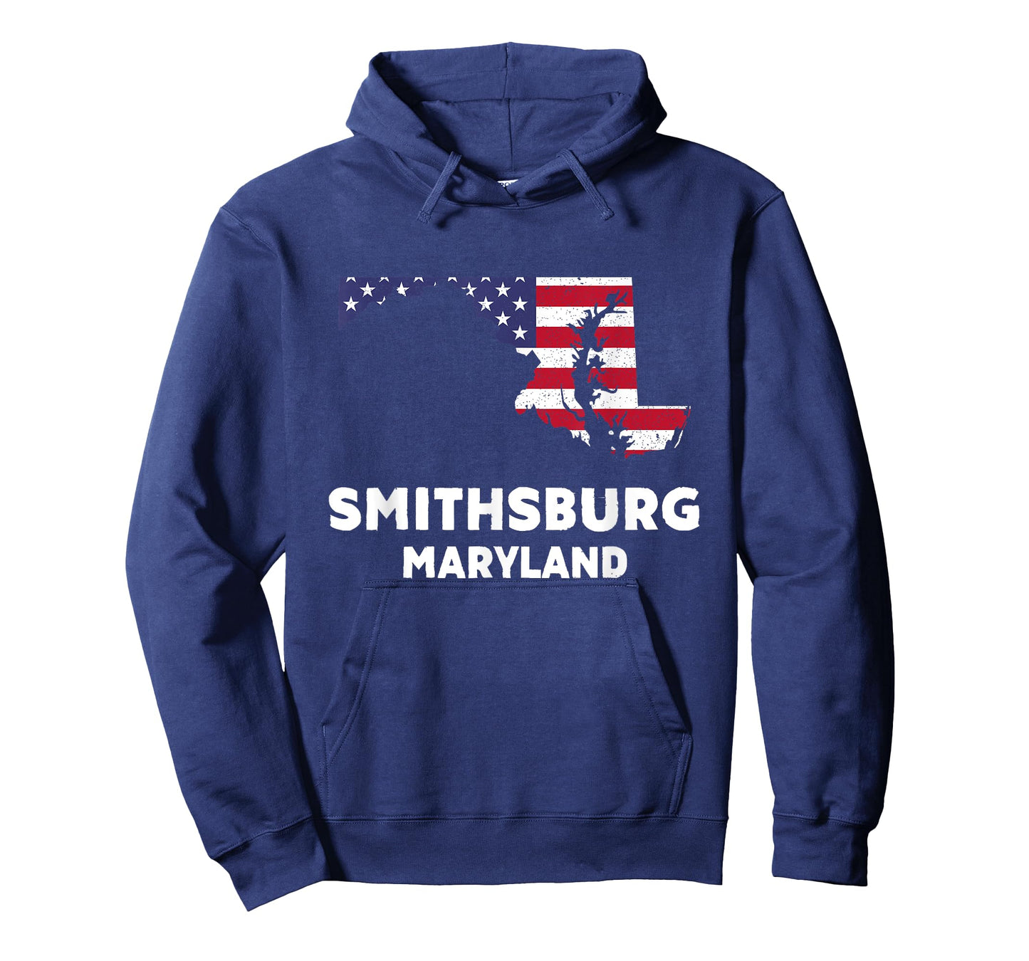 Distressed Patriotic USA Flag Smithsburg, Maryland T-Shirt