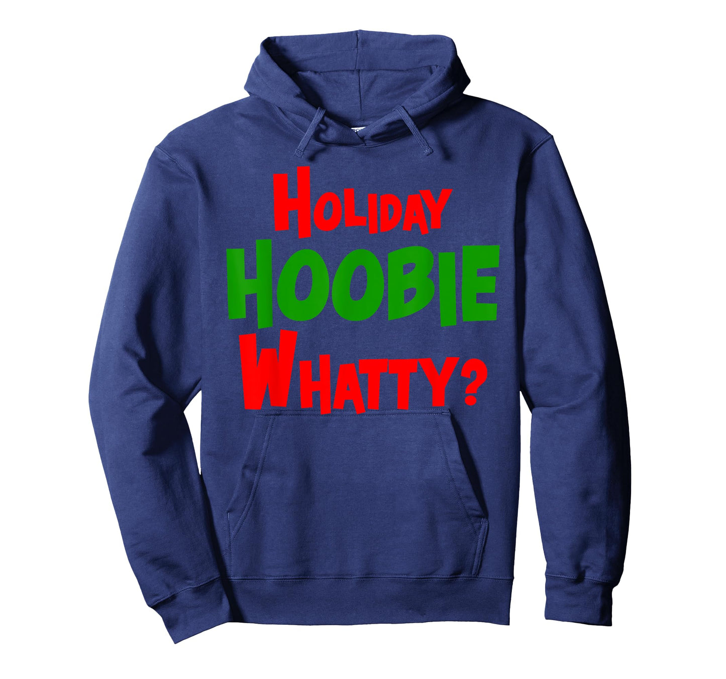 Holiday Hoobie Whatty? Black Unisex Casual Christmas T-Shirt