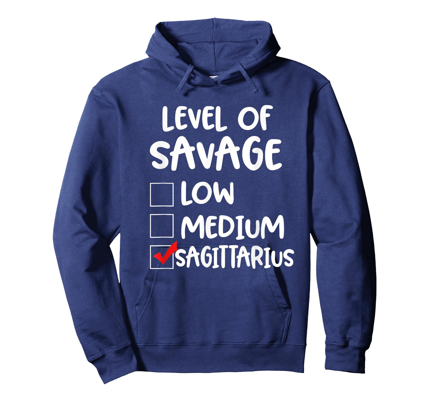 Funny Sagittarius Level of Savage Zodiac Birthday Pun Gift T-Shirt